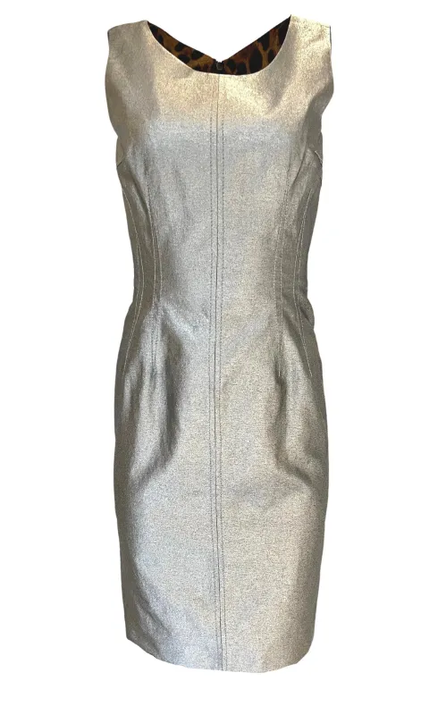 Silver Silk Midi Dress sold by Runaway Catalog