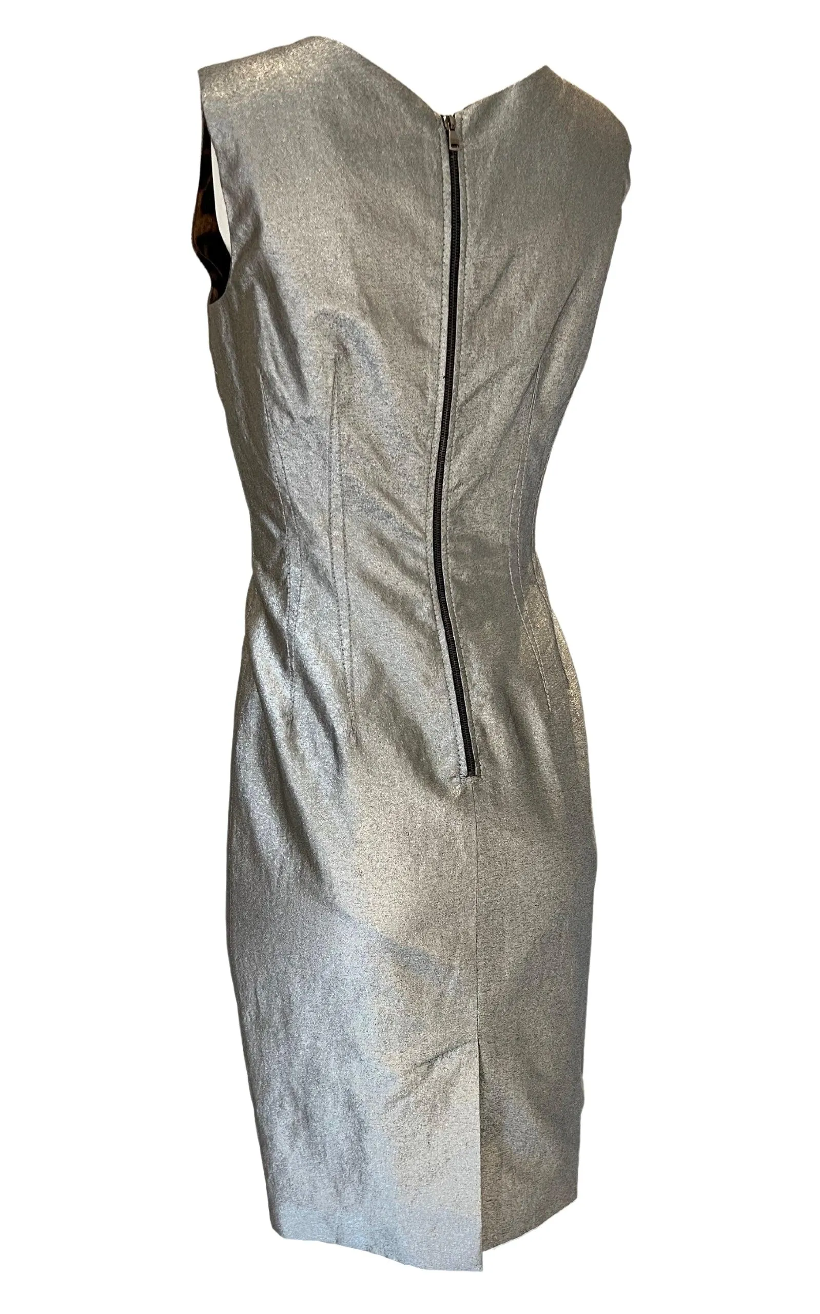Silver Silk Midi Dress sold by Runaway Catalog product image thumbnail 3