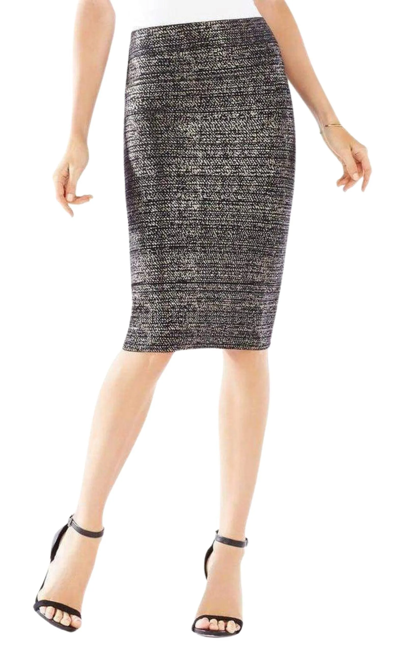 Metallic Foil Leger Pencil Skirt sold by Runaway Catalog product image thumbnail 2
