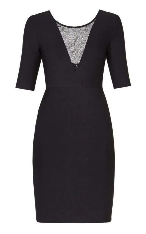 Jaydan Pointelle Trim Scoop-Back Dress sold by Runaway Catalog