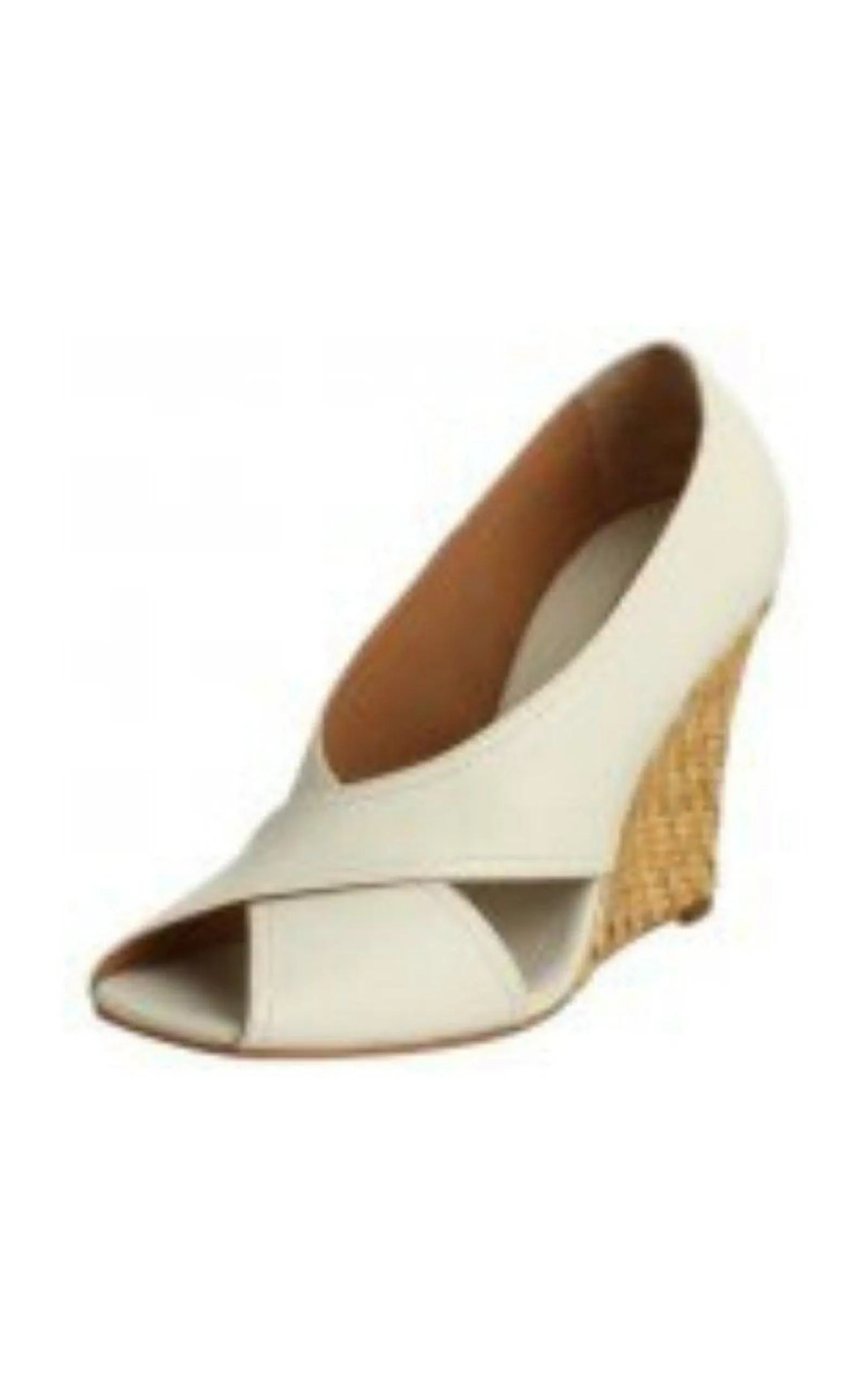 Raisa White Leather Wedge Sandal sold by Runaway Catalog product image thumbnail 3