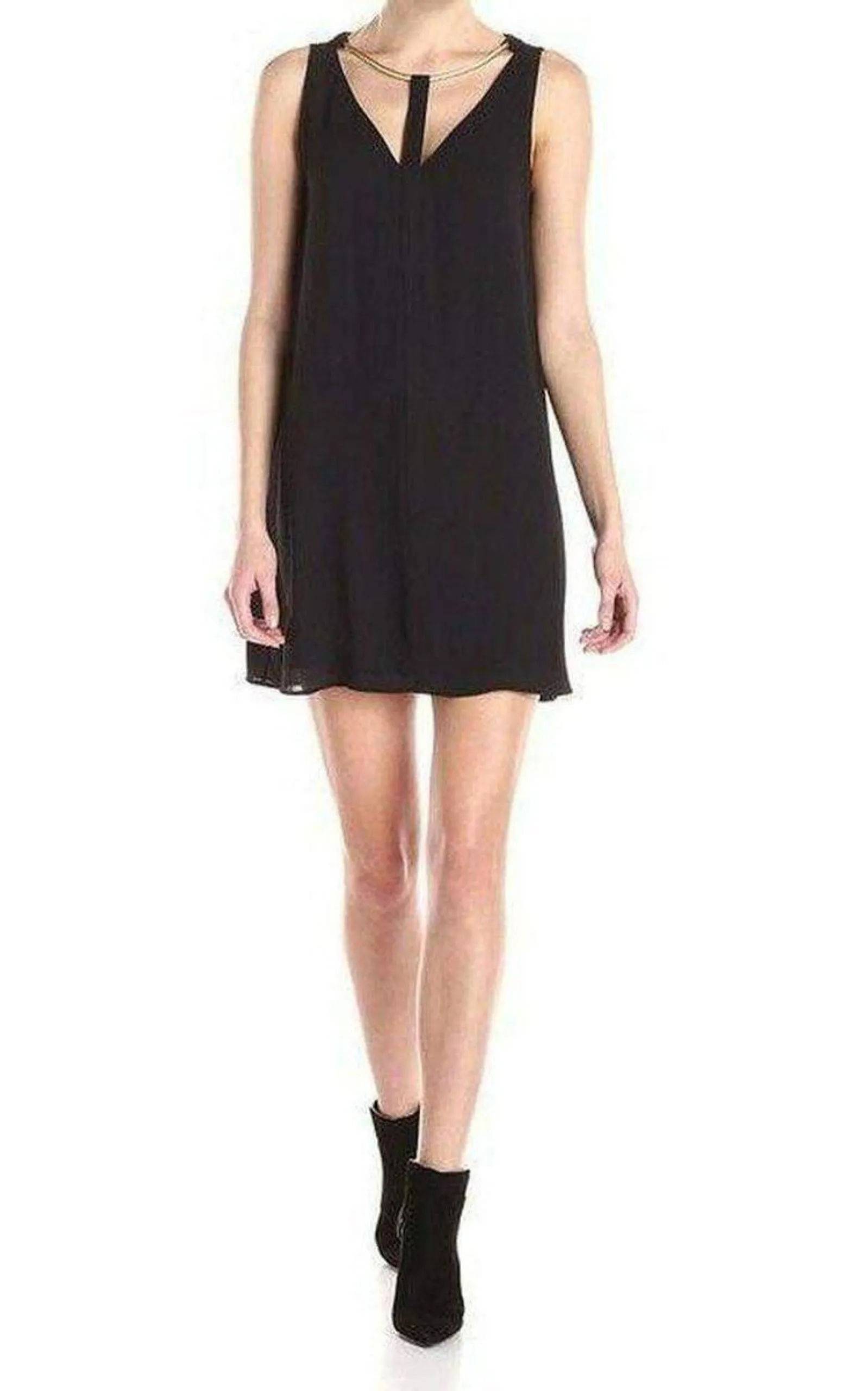 Viviene V-Neck with Rope Trim Dress sold by Runaway Catalog product image thumbnail 3