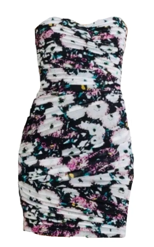 Winnie Strapless Floral Print Dress sold by Runaway Catalog