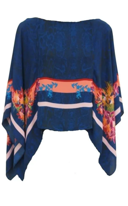 Kei Scarf Print Poncho Top sold by Runaway Catalog