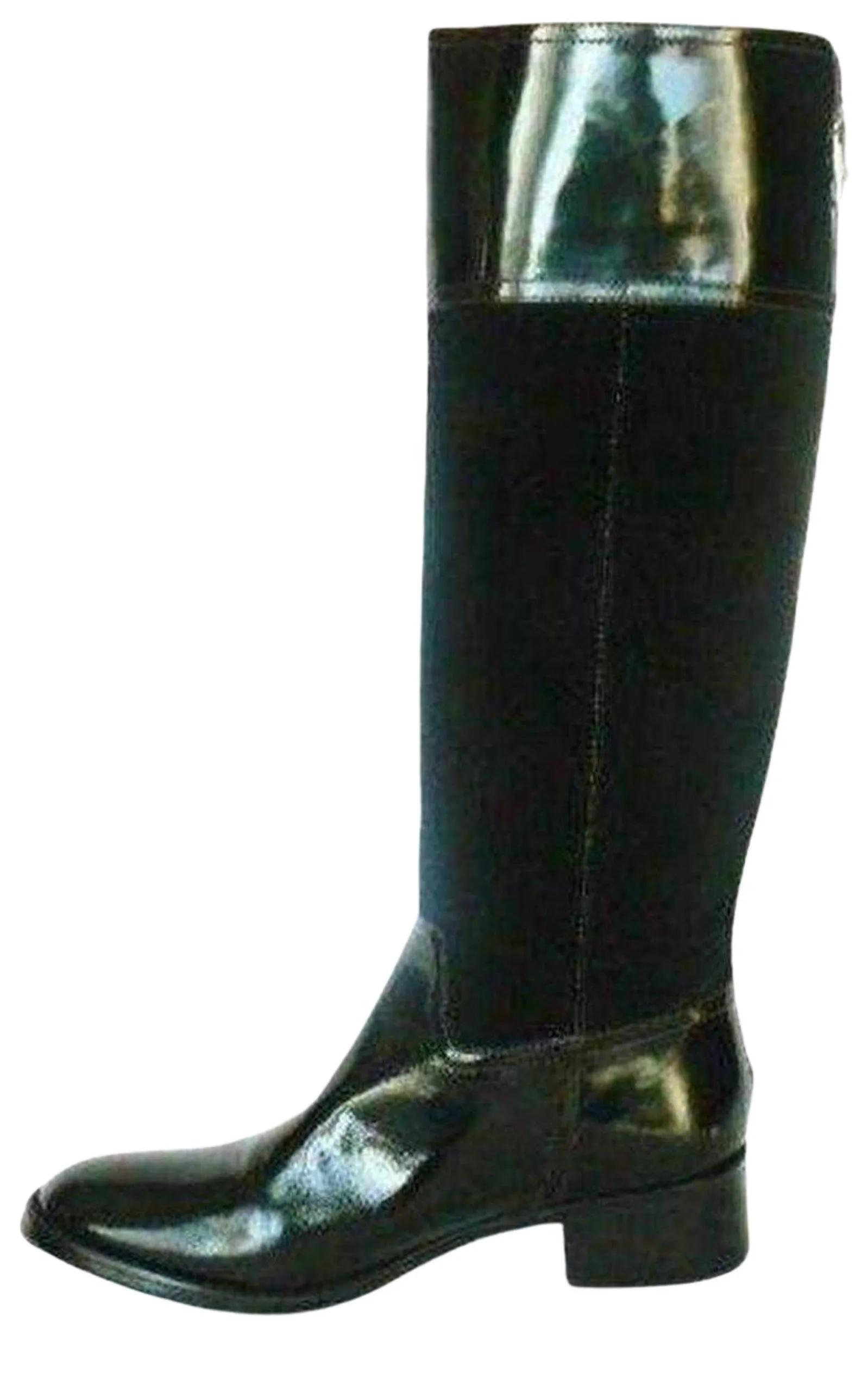 Black Leather Knee High Lorraine Boots sold by Runaway Catalog product image thumbnail 3
