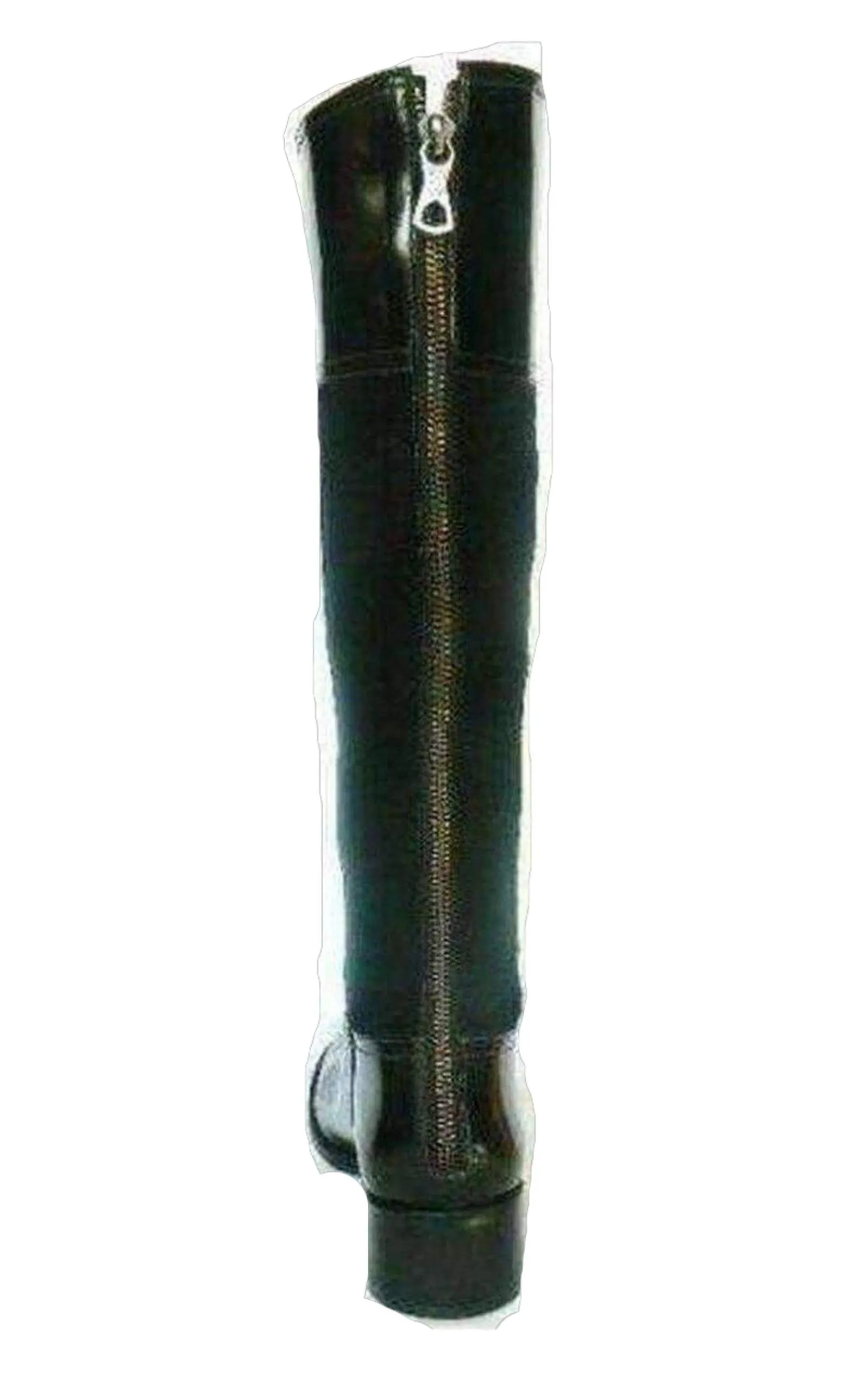 Black Leather Knee High Lorraine Boots sold by Runaway Catalog product image thumbnail 4