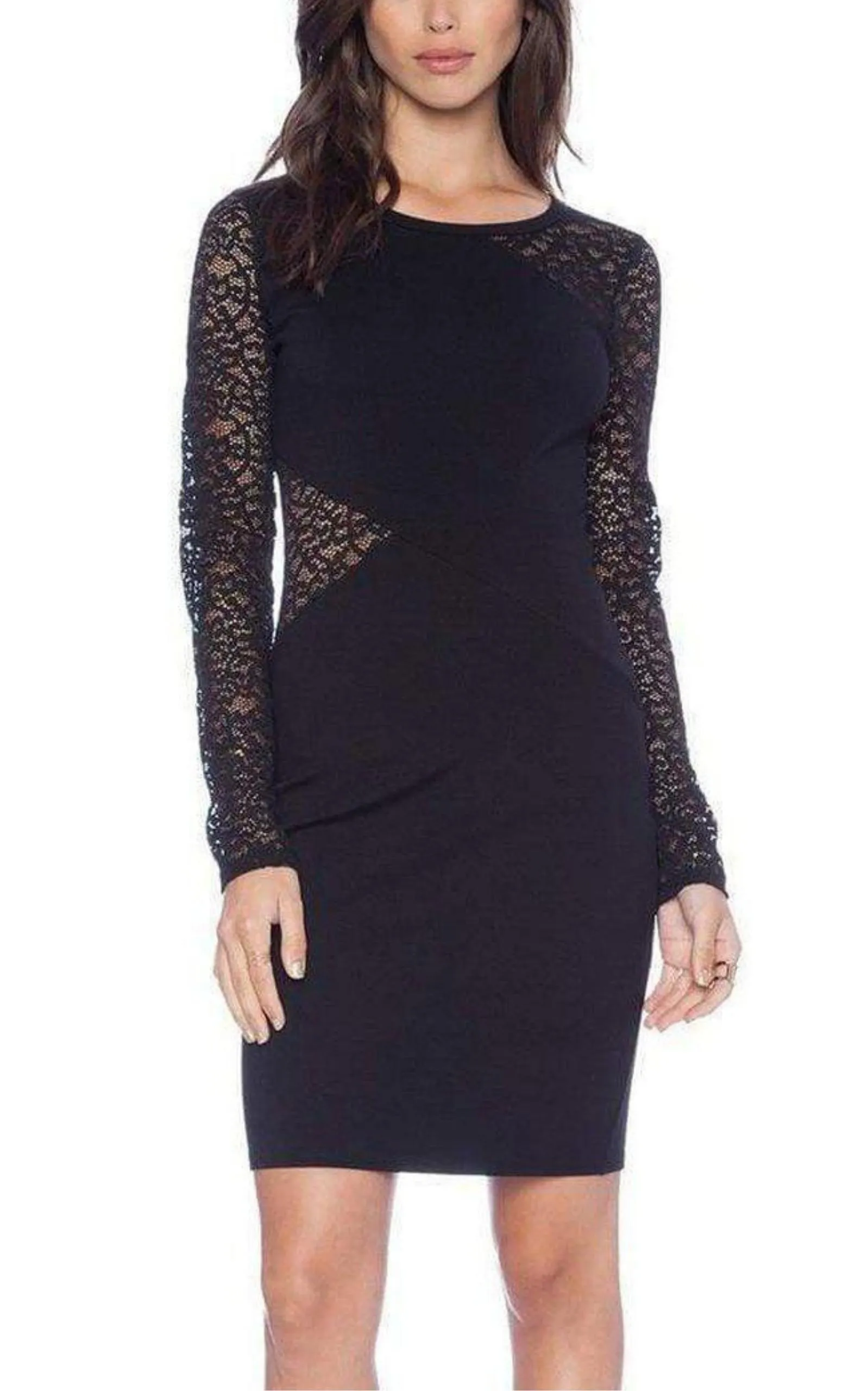 Jorden Lace-Contrast Body-Con Dress sold by Runaway Catalog product image thumbnail 2