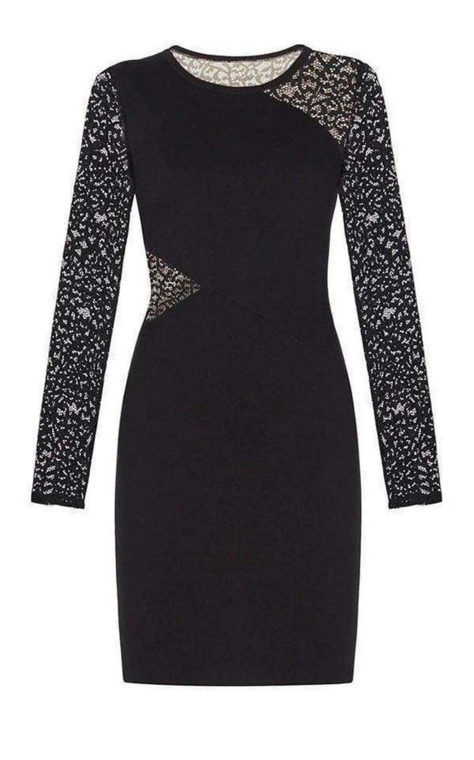 Jorden Lace-Contrast Body-Con Dress sold by Runaway Catalog