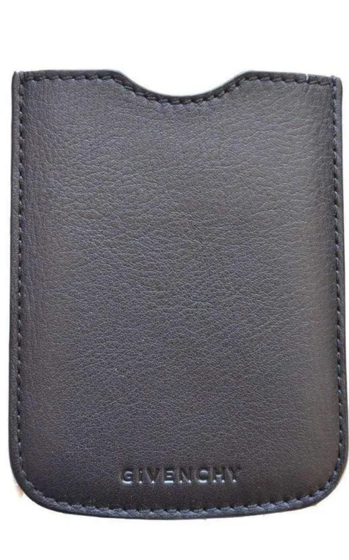 Givenchy Black Leather Phone or Credit Card Case sold by Runaway Catalog