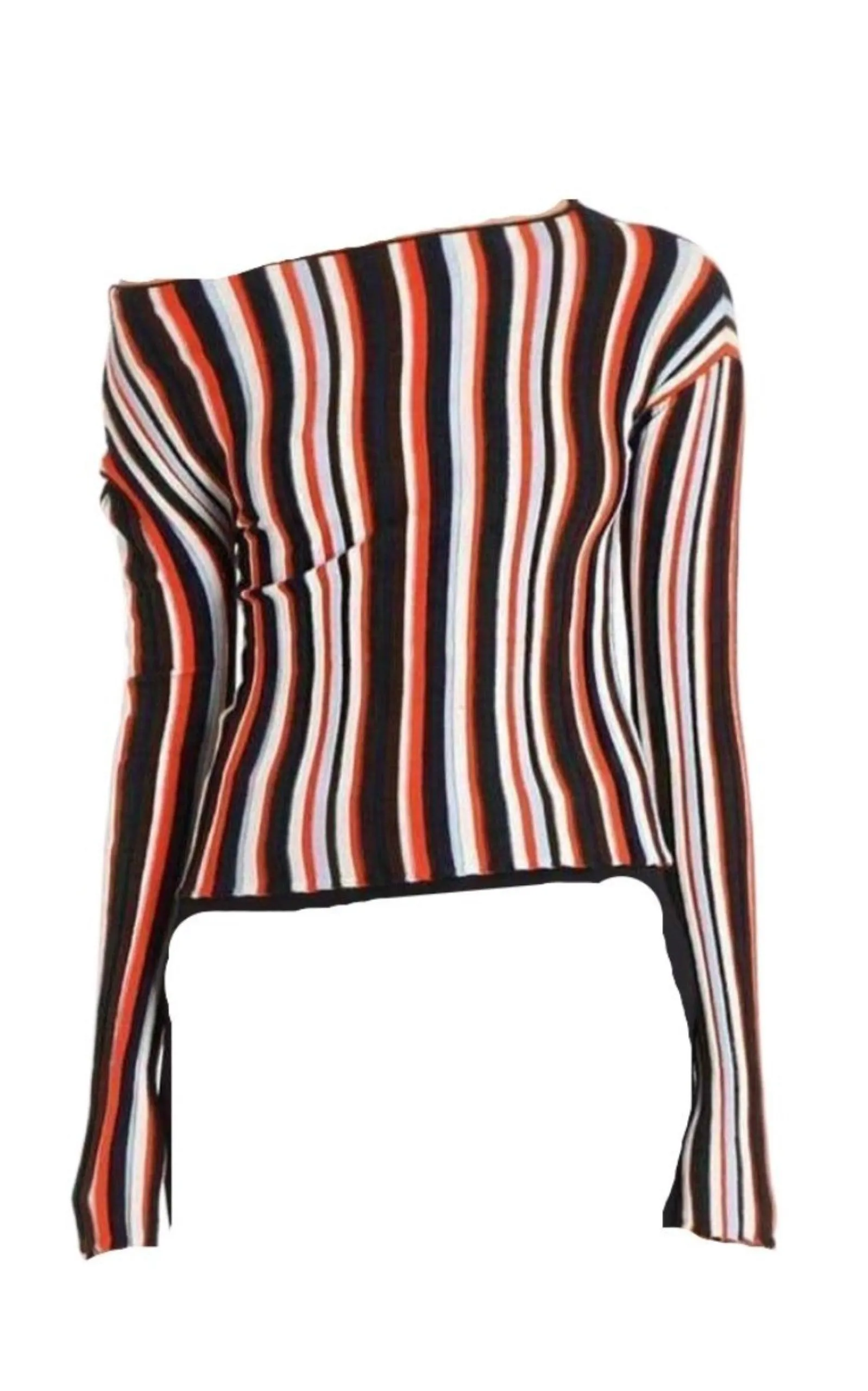 La Maille Striped Wool Knit Top sold by Runaway Catalog