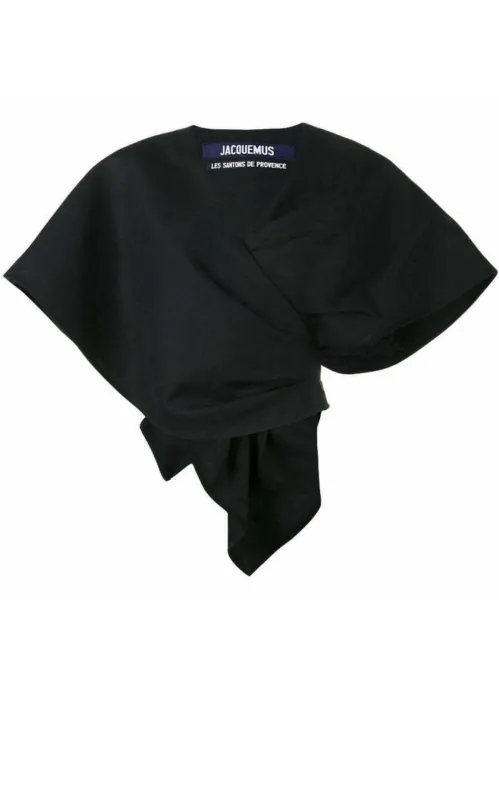 Cropped Bolero Wrap Blouse made by Jacquemus