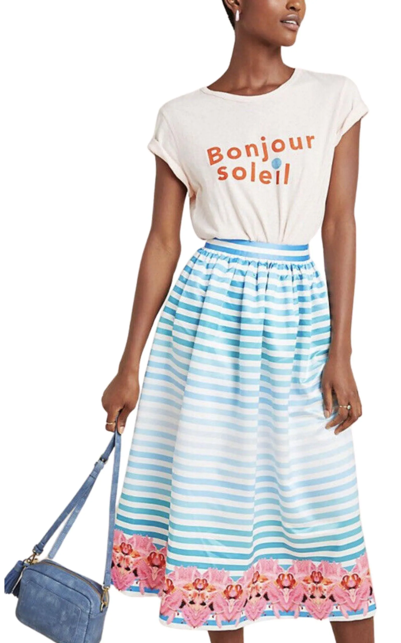 Pleated Print A-Line Skirt sold by Runaway Catalog product image thumbnail 2