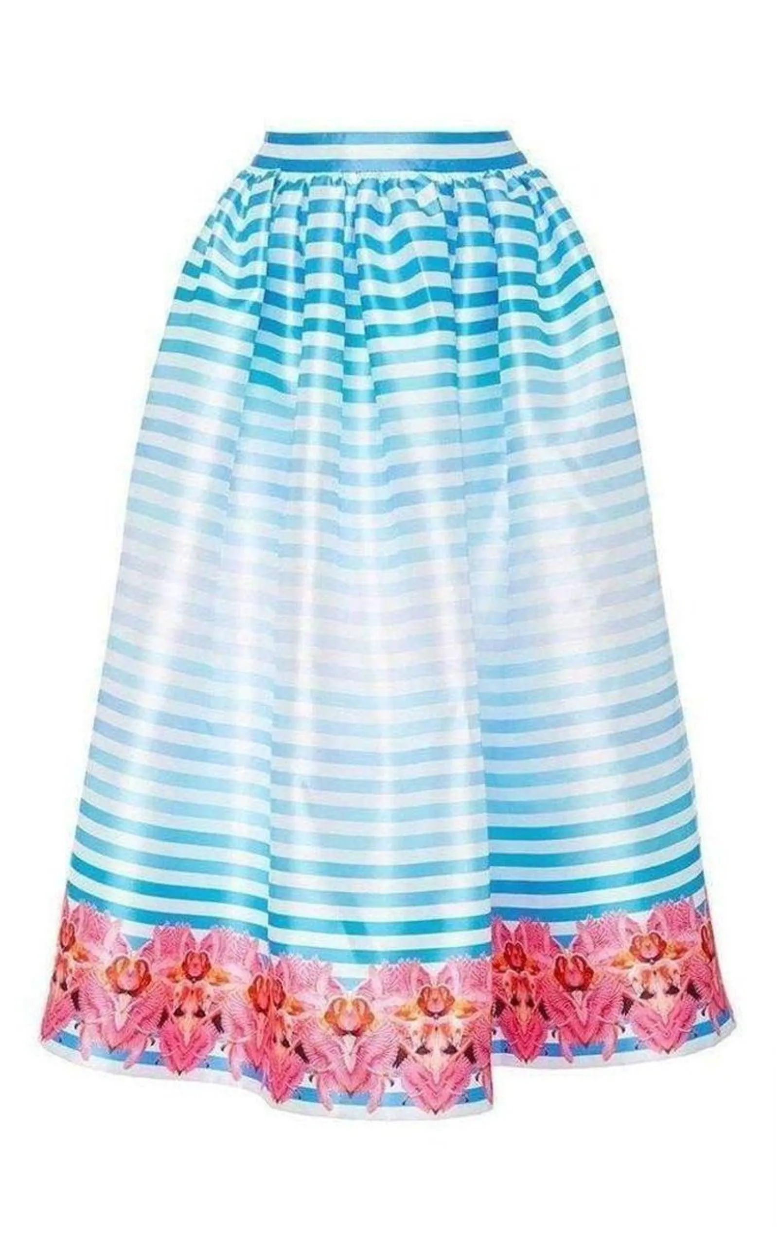 Pleated Print A-Line Skirt sold by Runaway Catalog