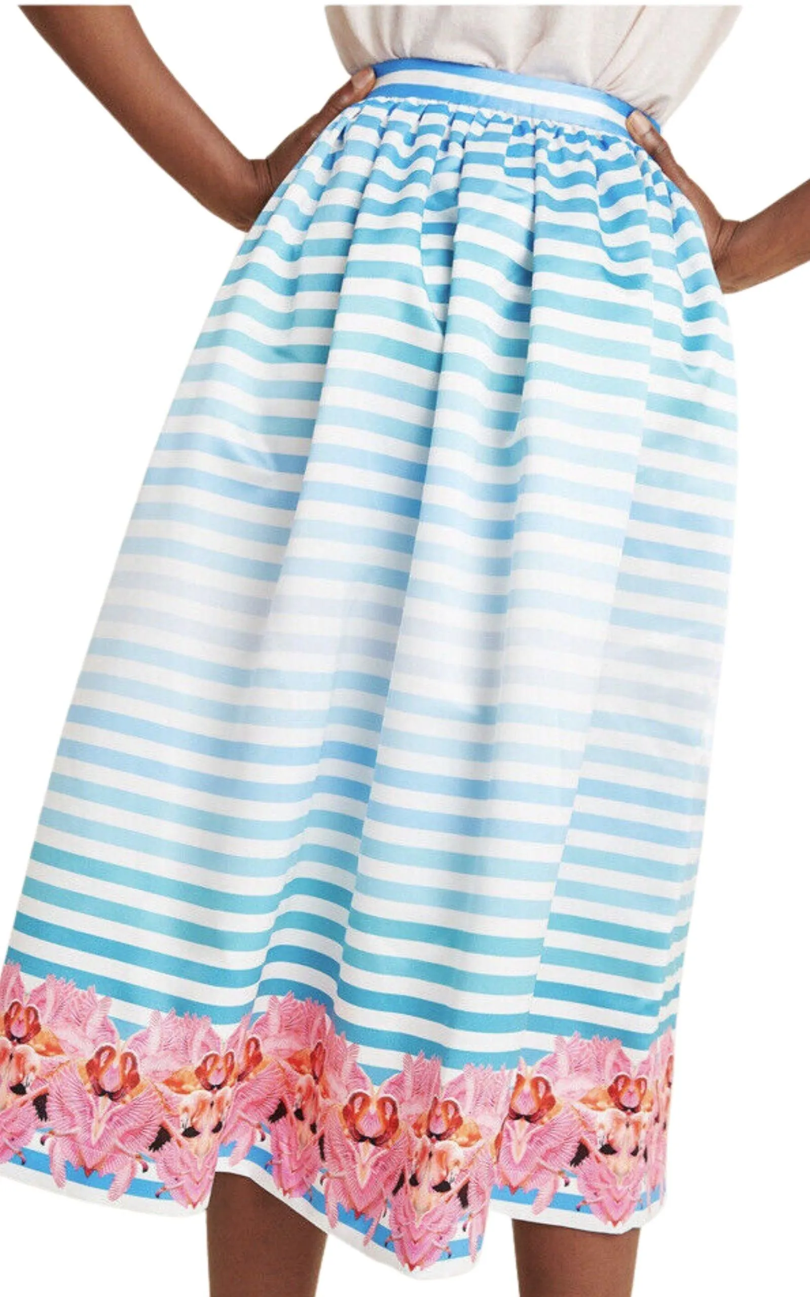 Pleated Print A-Line Skirt sold by Runaway Catalog product image thumbnail 4