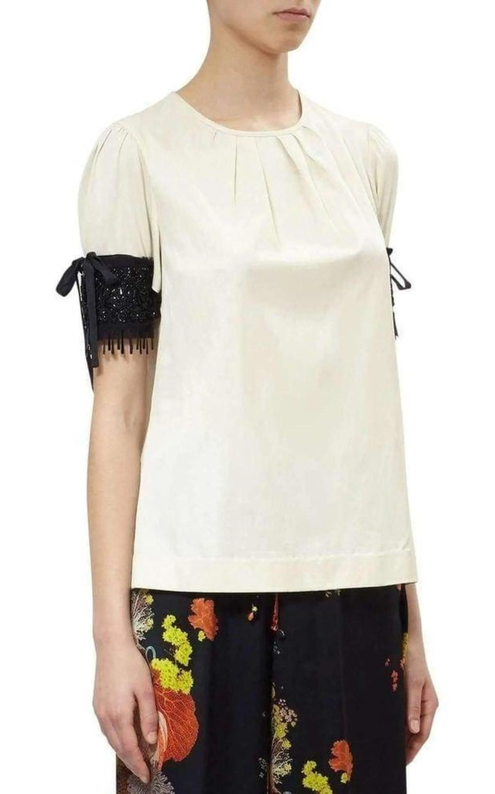 Embellished Sleeve Cotton Blend Top sold by Runaway Catalog product image thumbnail 3