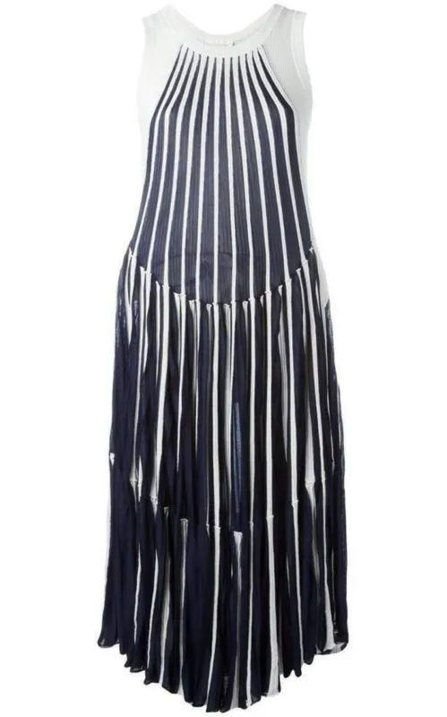 Vertical Stripe Midi Dress sold by Runaway Catalog