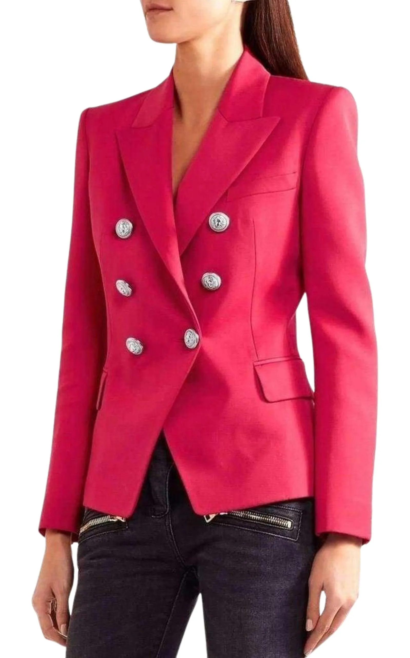 Double Breasted Red Wool Blazer sold by Runaway Catalog product image thumbnail 3
