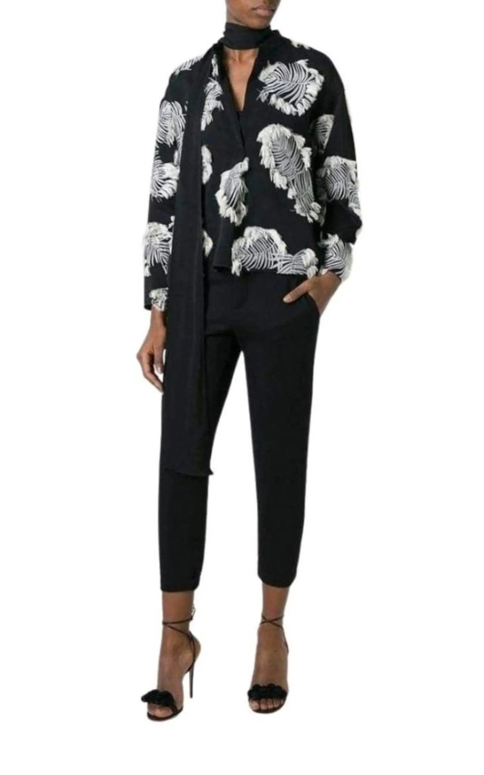 Palm Jacquard Blouse sold by Runaway Catalog product image thumbnail 2