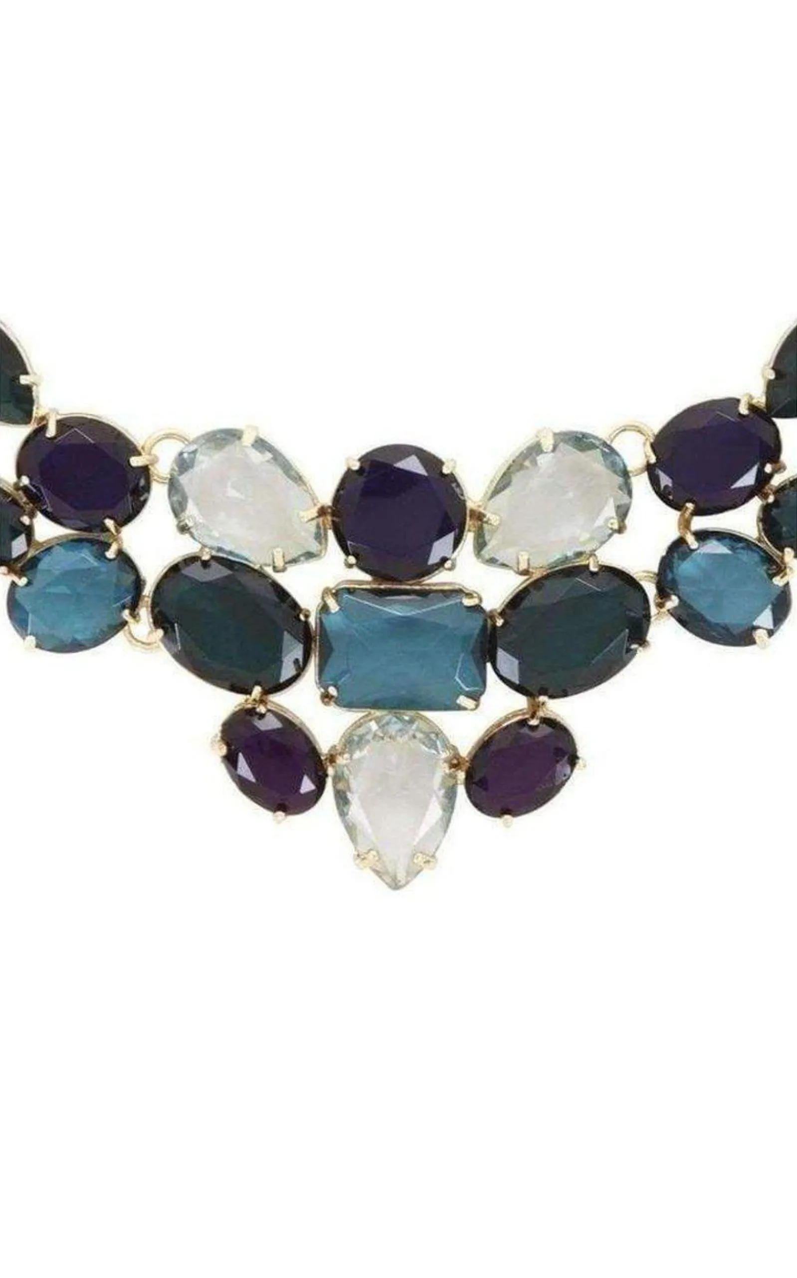 Multi Color Stone Statement Necklace sold by Runaway Catalog product image thumbnail 3
