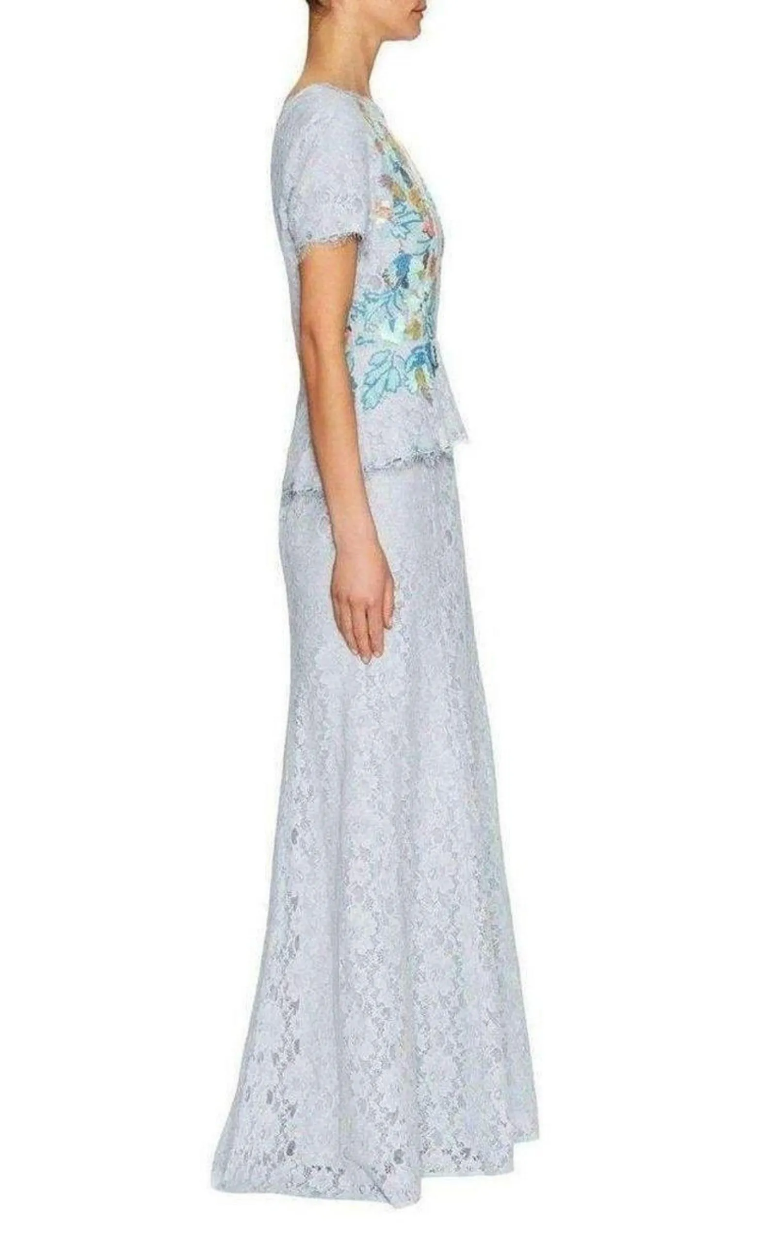 Anaya Lace Peplum Sequin Detail Gown sold by Runaway Catalog product image thumbnail 3