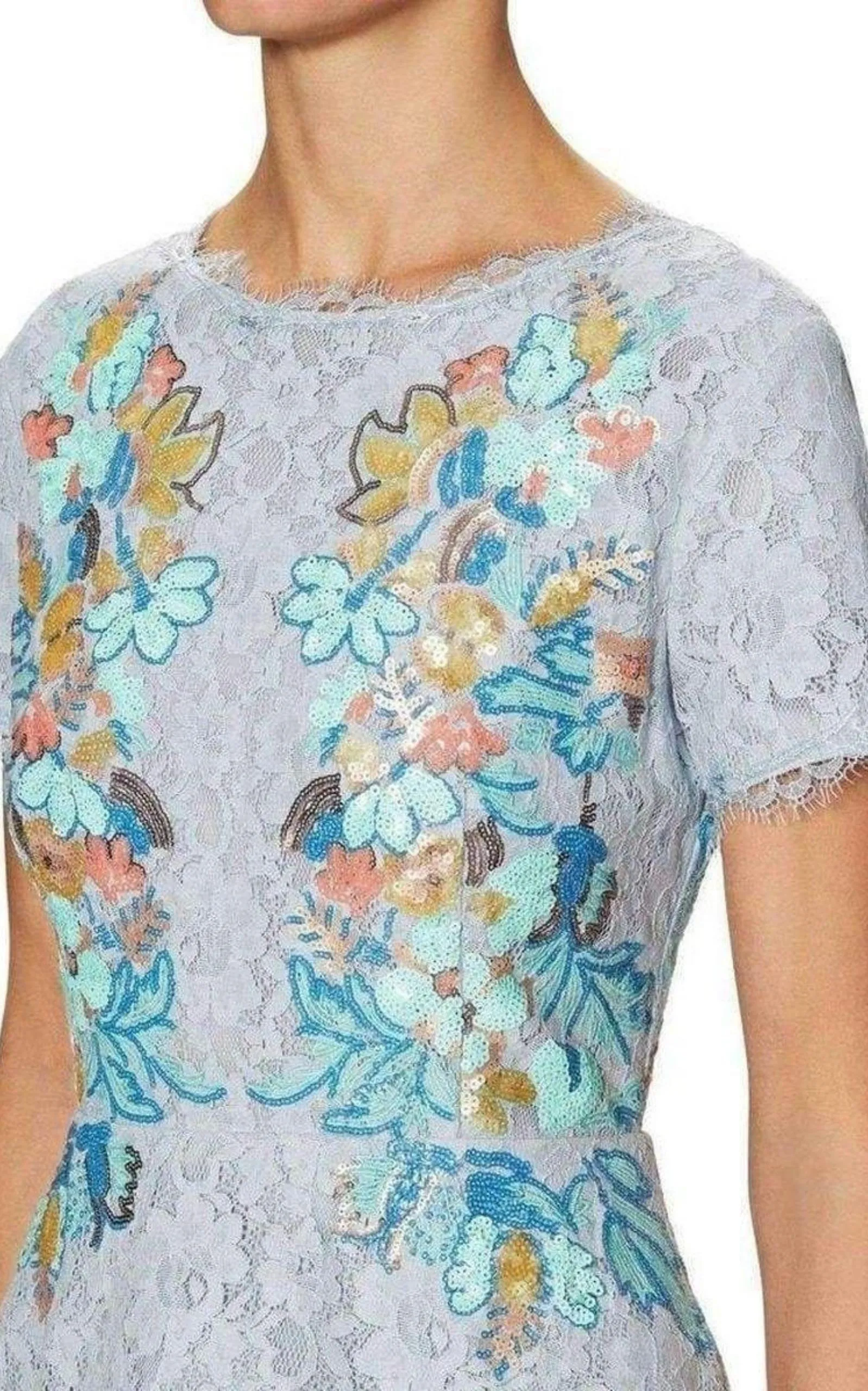 Anaya Lace Peplum Sequin Detail Gown sold by Runaway Catalog product image thumbnail 5