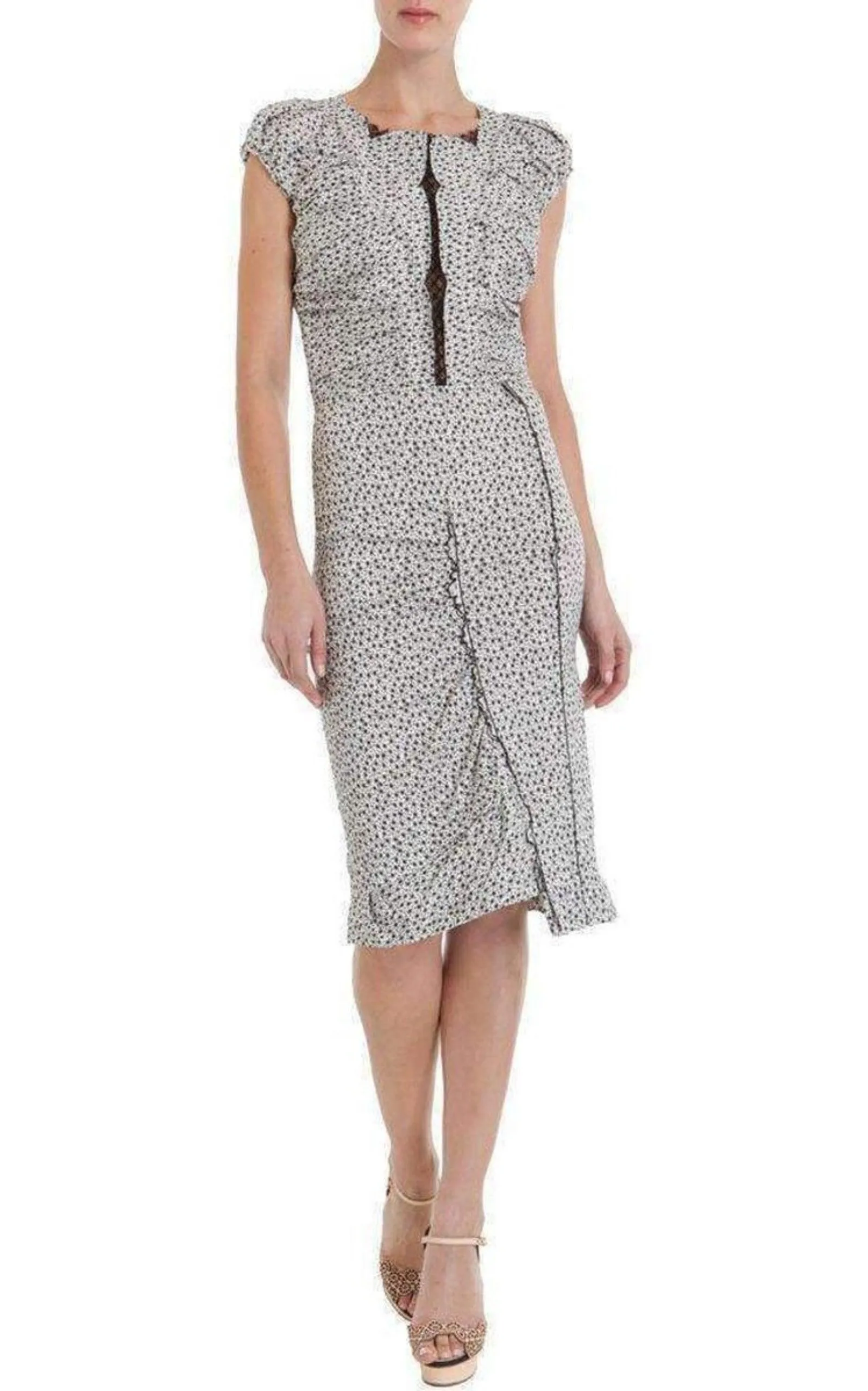 Linen Cap Sleeve Scoop Neckline Sheath Dress sold by Runaway Catalog product image thumbnail 2