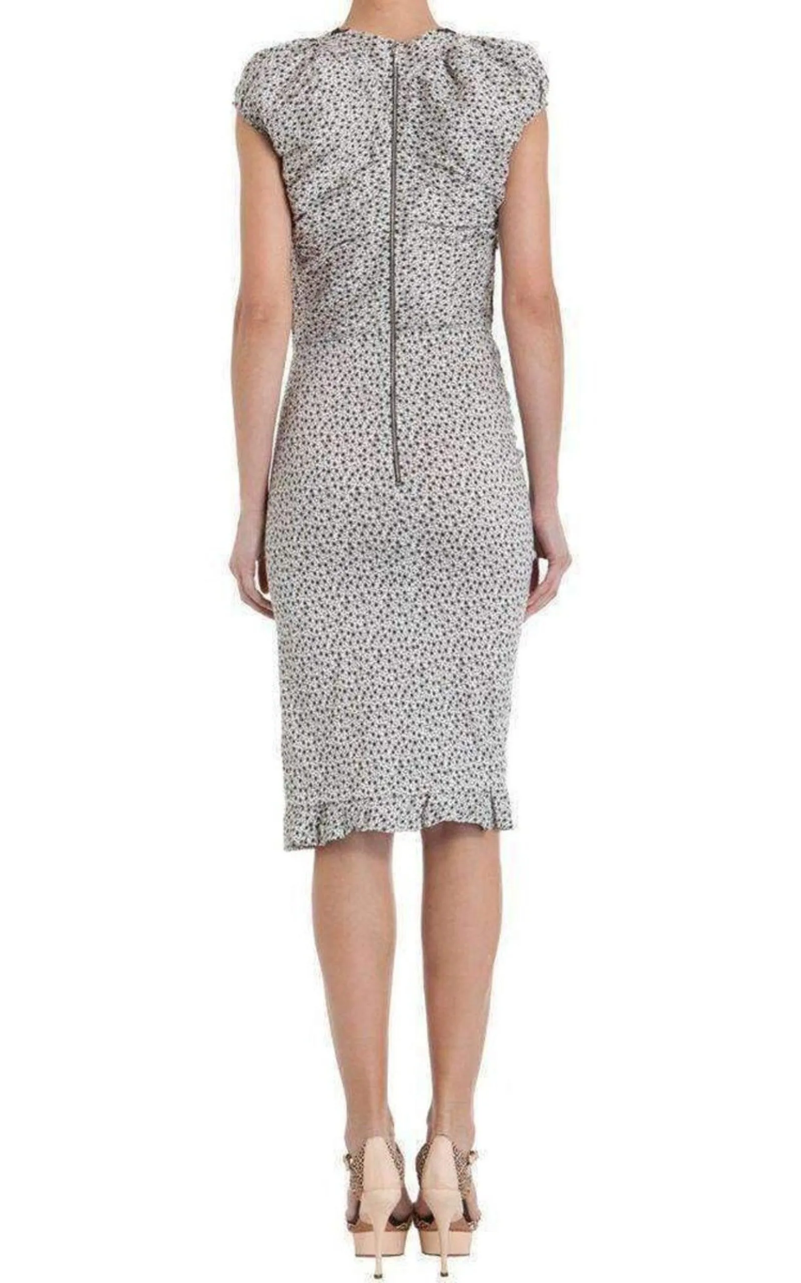 Linen Cap Sleeve Scoop Neckline Sheath Dress sold by Runaway Catalog product image thumbnail 3
