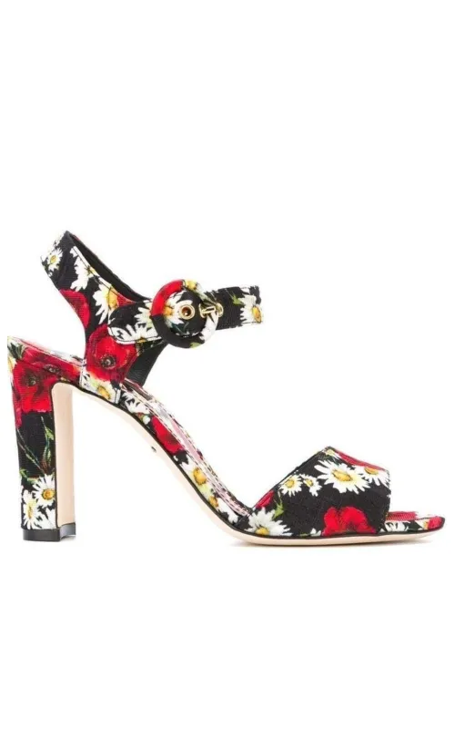 Daisy and Poppy Print Sandals sold by Runaway Catalog
