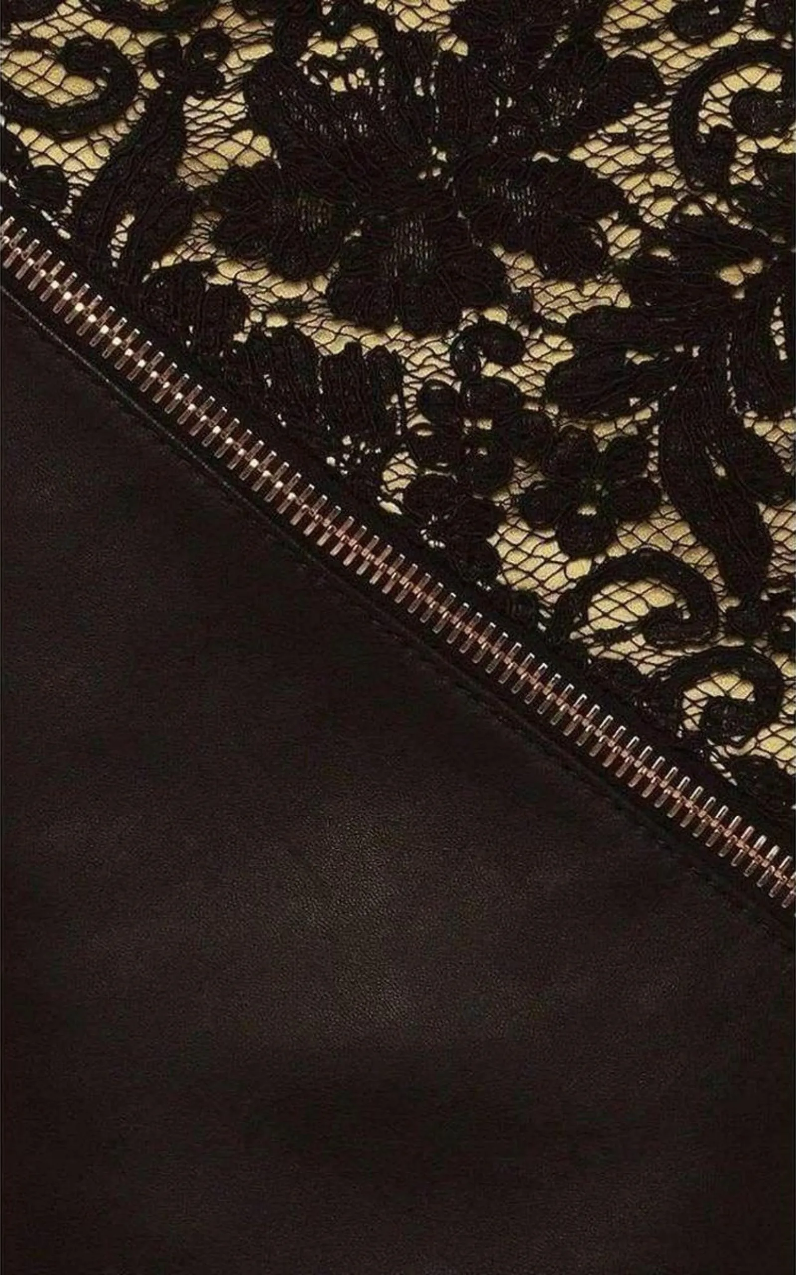 Leather and Lace Mini Skirt sold by Runaway Catalog product image thumbnail 4