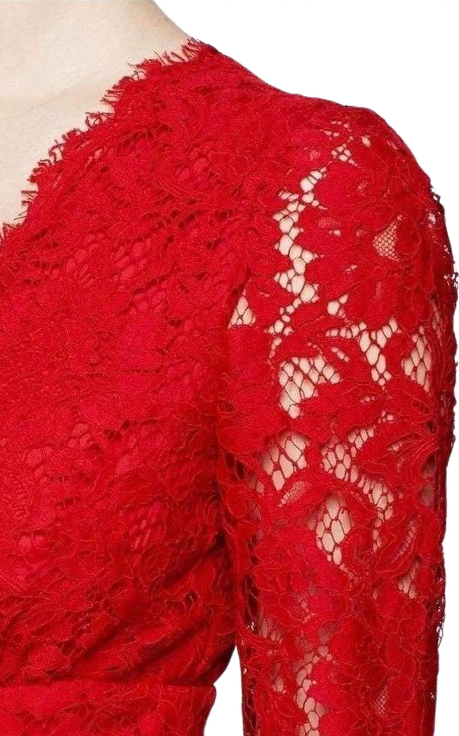Floral-lace Flounce Dress sold by Runaway Catalog product image thumbnail 4