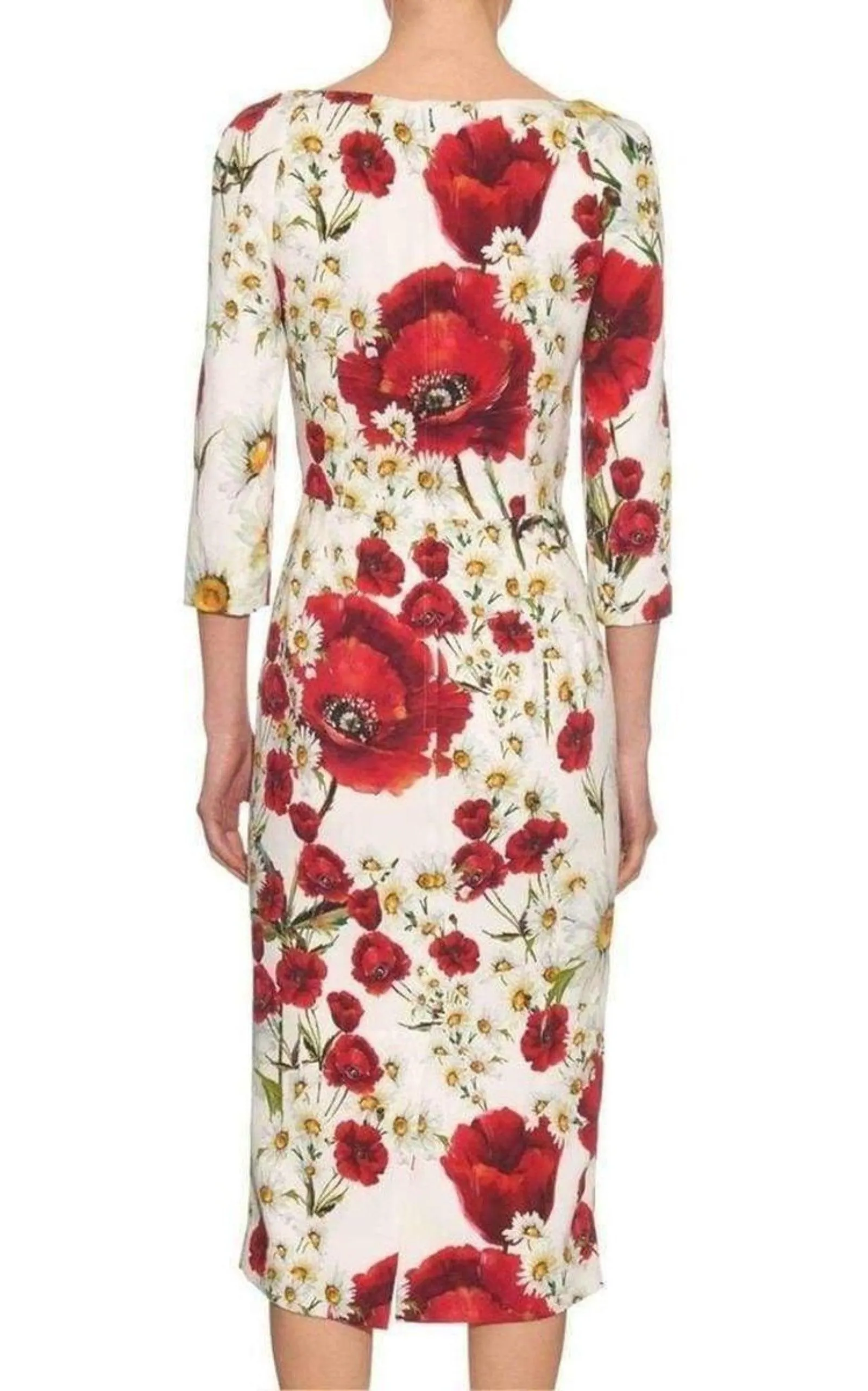 Daisy and Poppy Print Silk Blend Dress sold by Runaway Catalog product image thumbnail 4