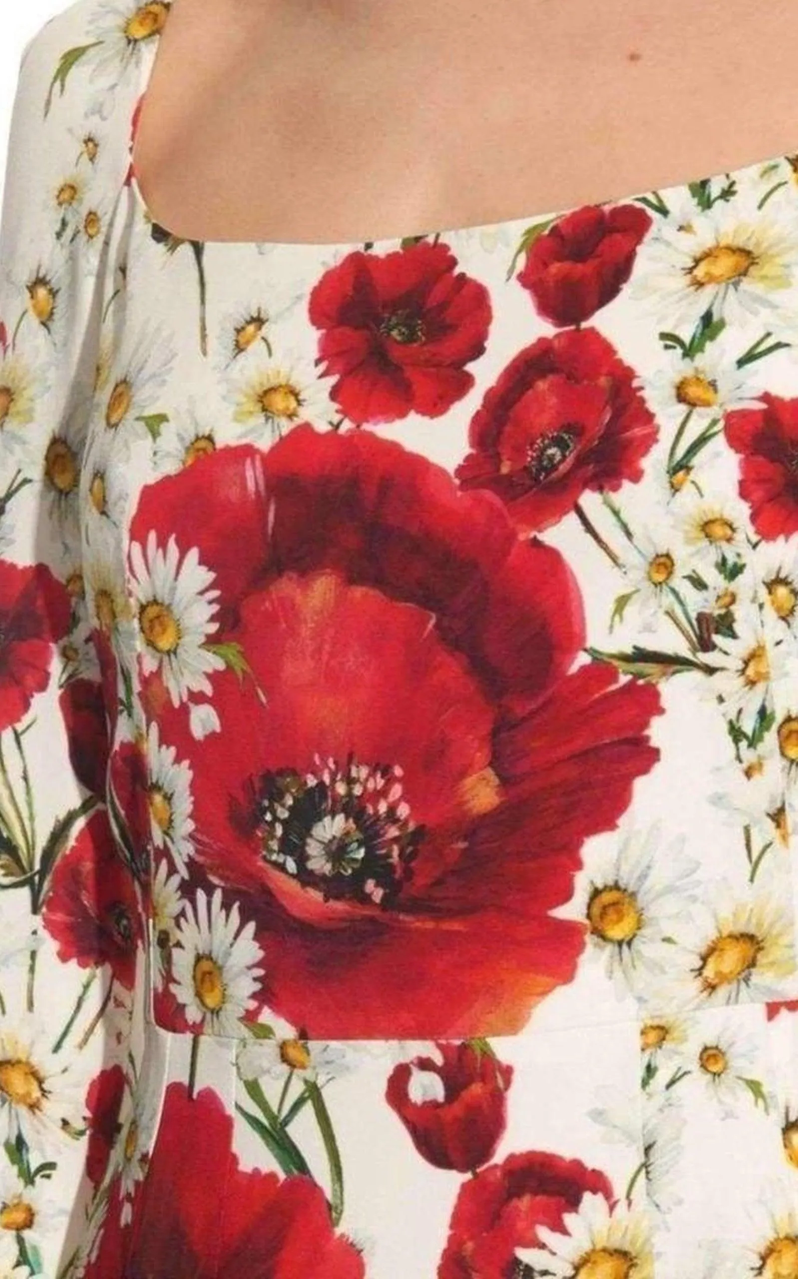 Daisy and Poppy Print Silk Blend Dress sold by Runaway Catalog product image thumbnail 5