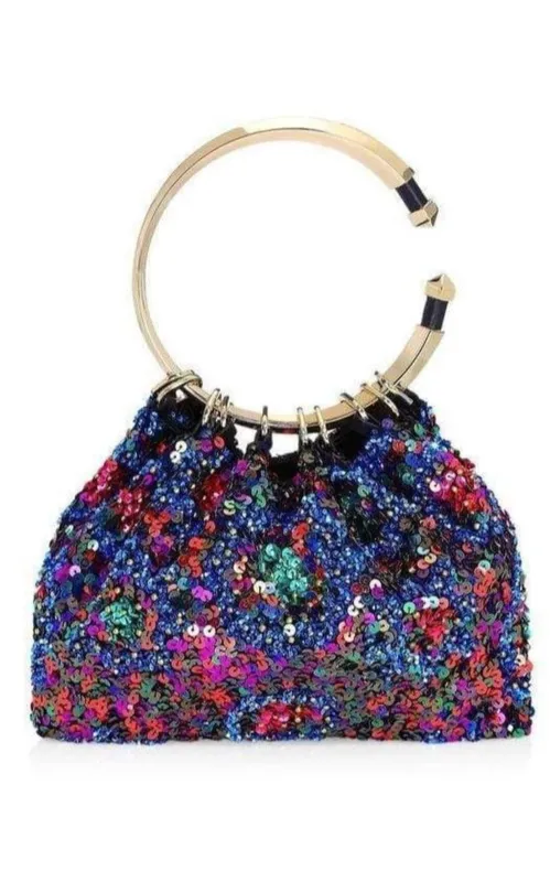 Bebop Loop Sequin Clutch sold by Runaway Catalog