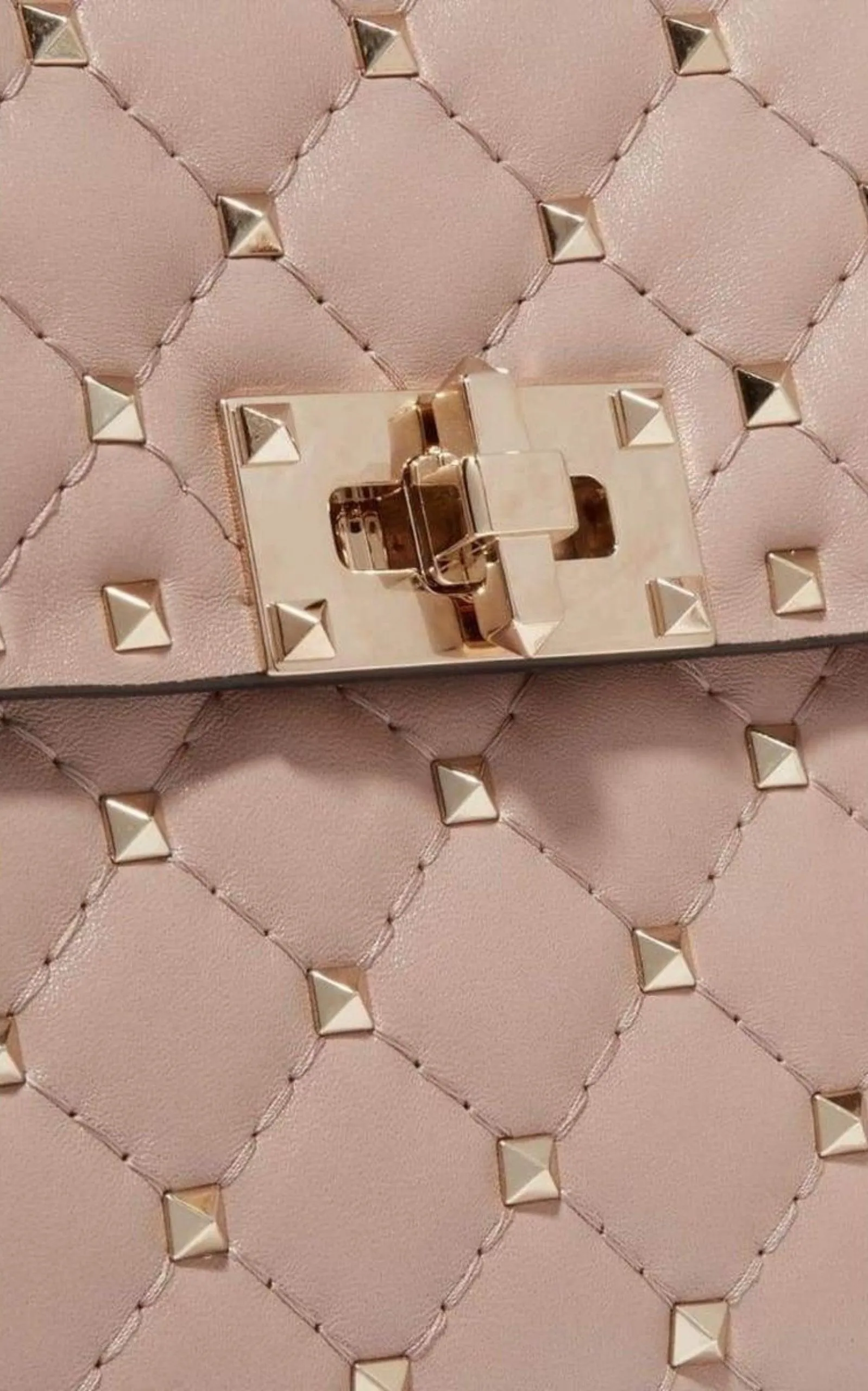 Beige Medium Rockstud Matelassé Bag sold by Runaway Catalog product image thumbnail 4