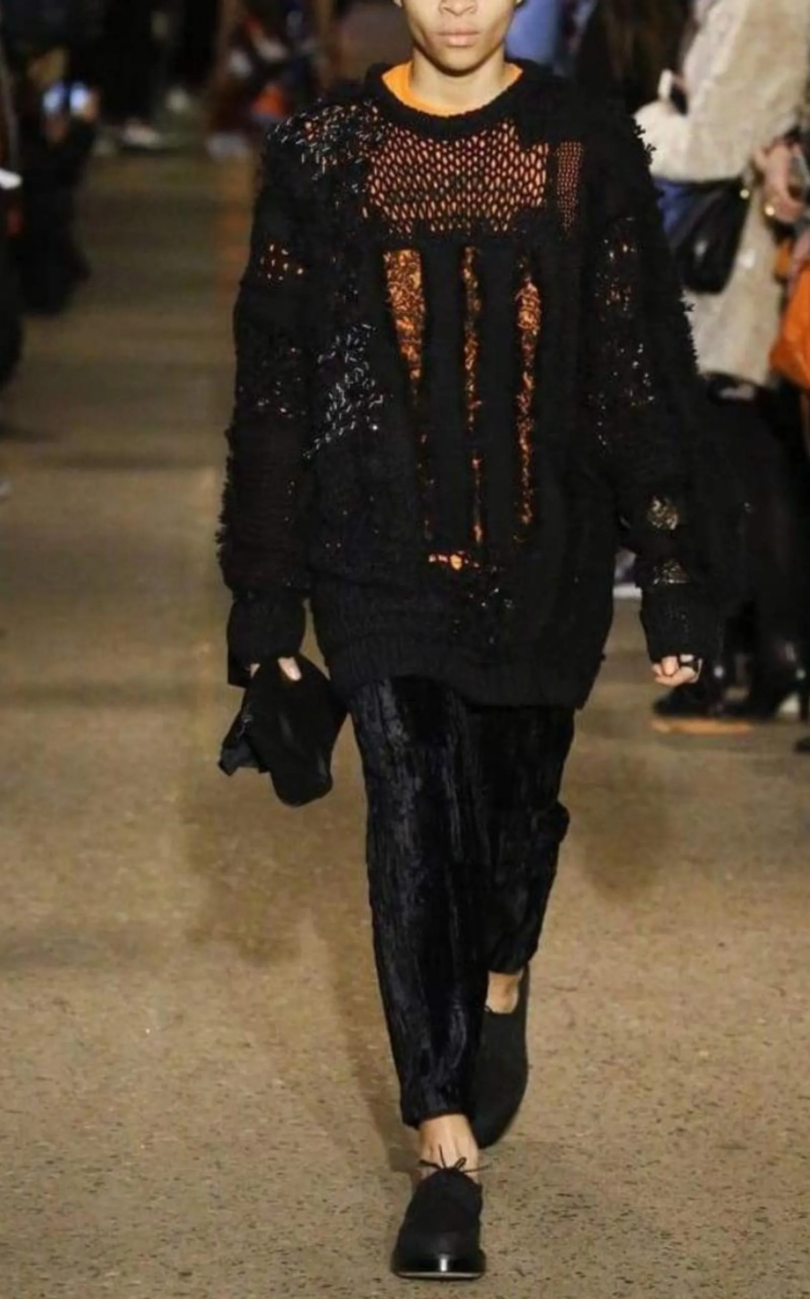 Koché Embellished Open Knit Wool Blend Sweater sold by Runaway Catalog product image thumbnail 2