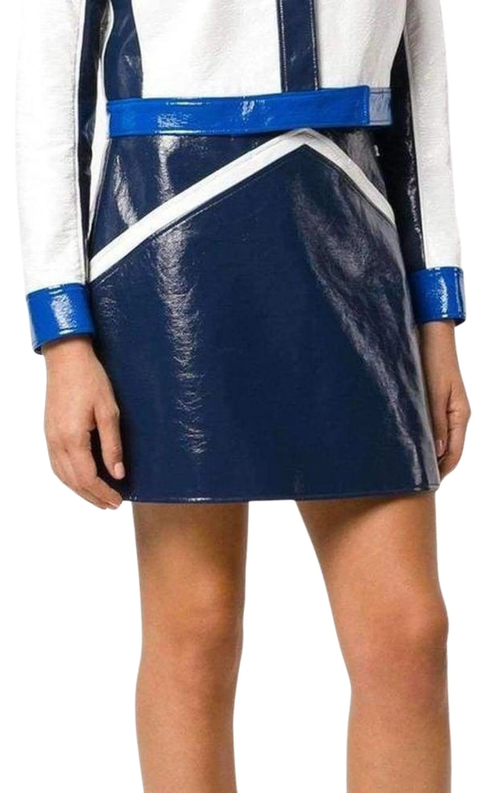 Blue Rangers Vinyl Mini Skirt sold by Runaway Catalog product image thumbnail 3
