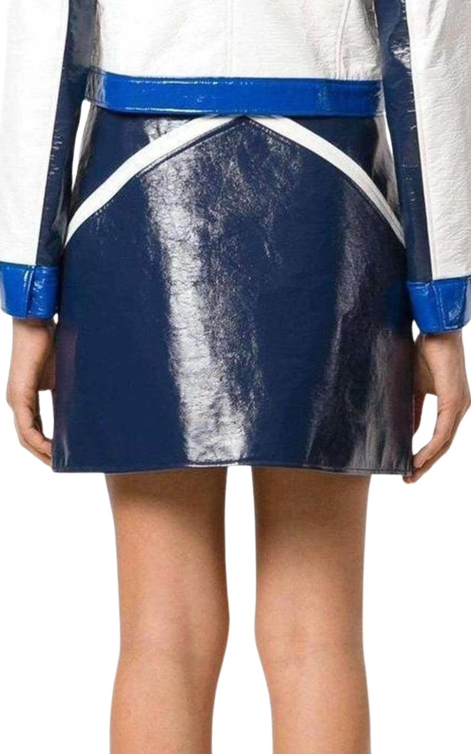 Blue Rangers Vinyl Mini Skirt sold by Runaway Catalog product image thumbnail 4