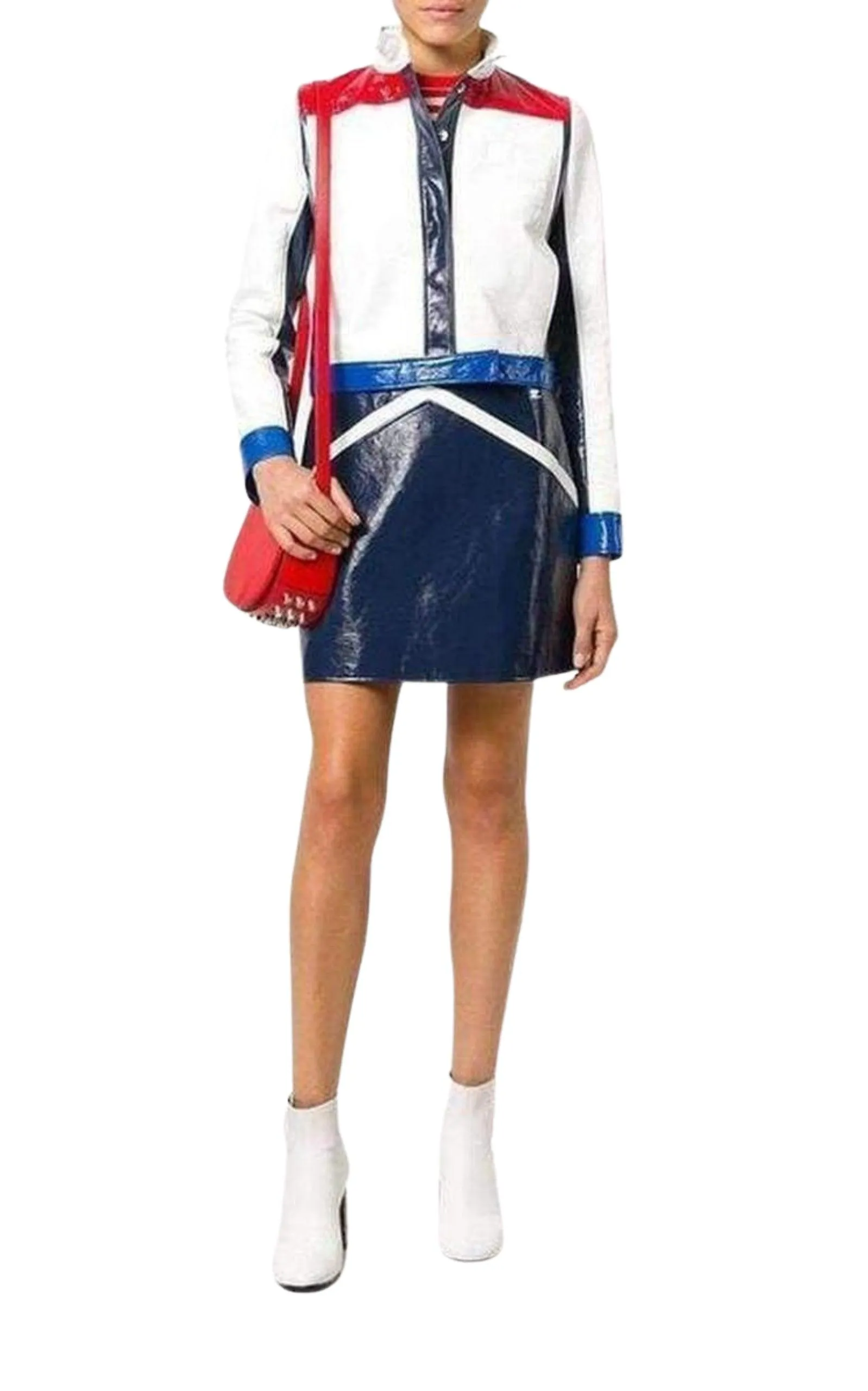 Blue Rangers Vinyl Mini Skirt sold by Runaway Catalog product image thumbnail 2
