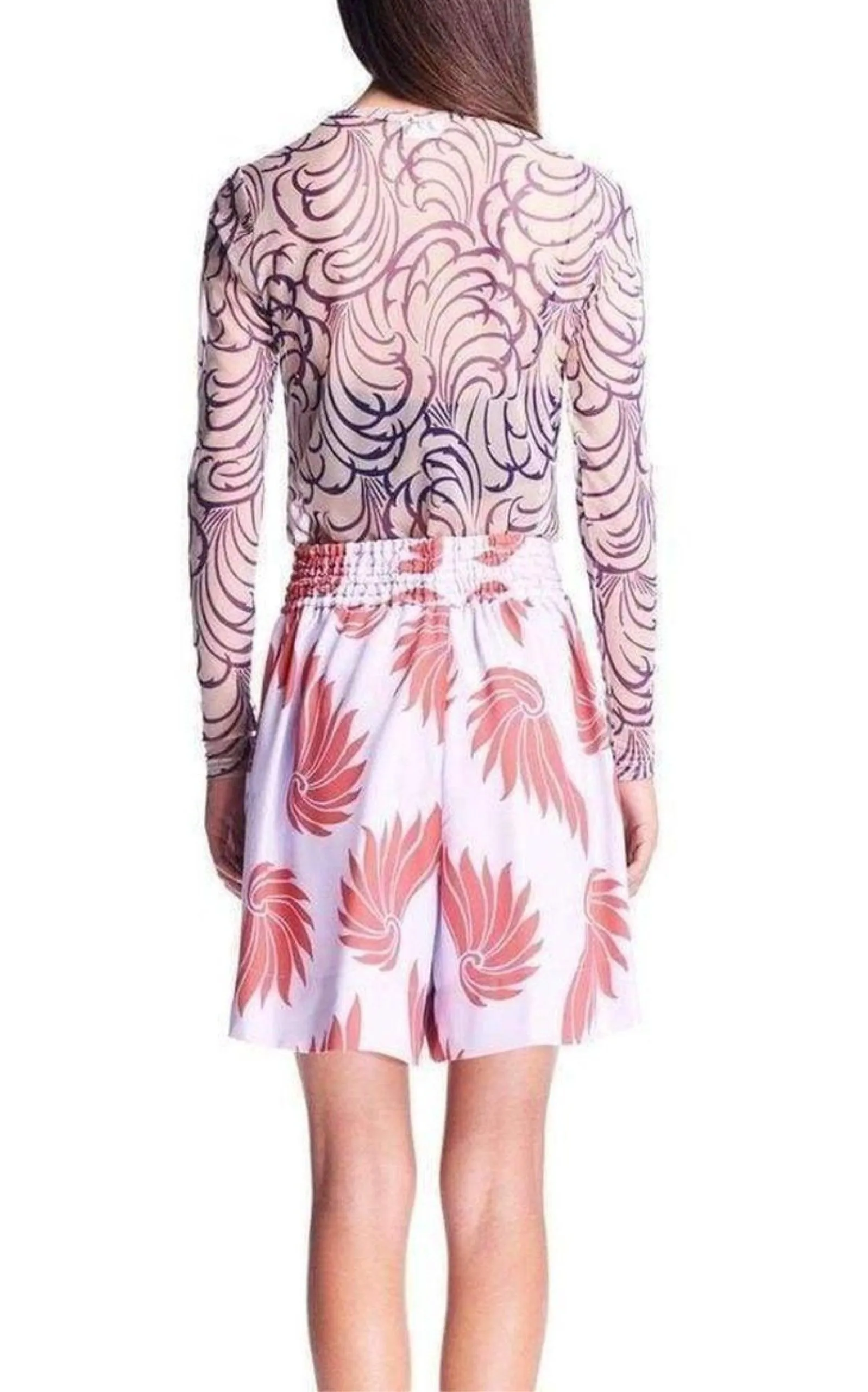 Feather Printed Shorts sold by Runaway Catalog product image thumbnail 3
