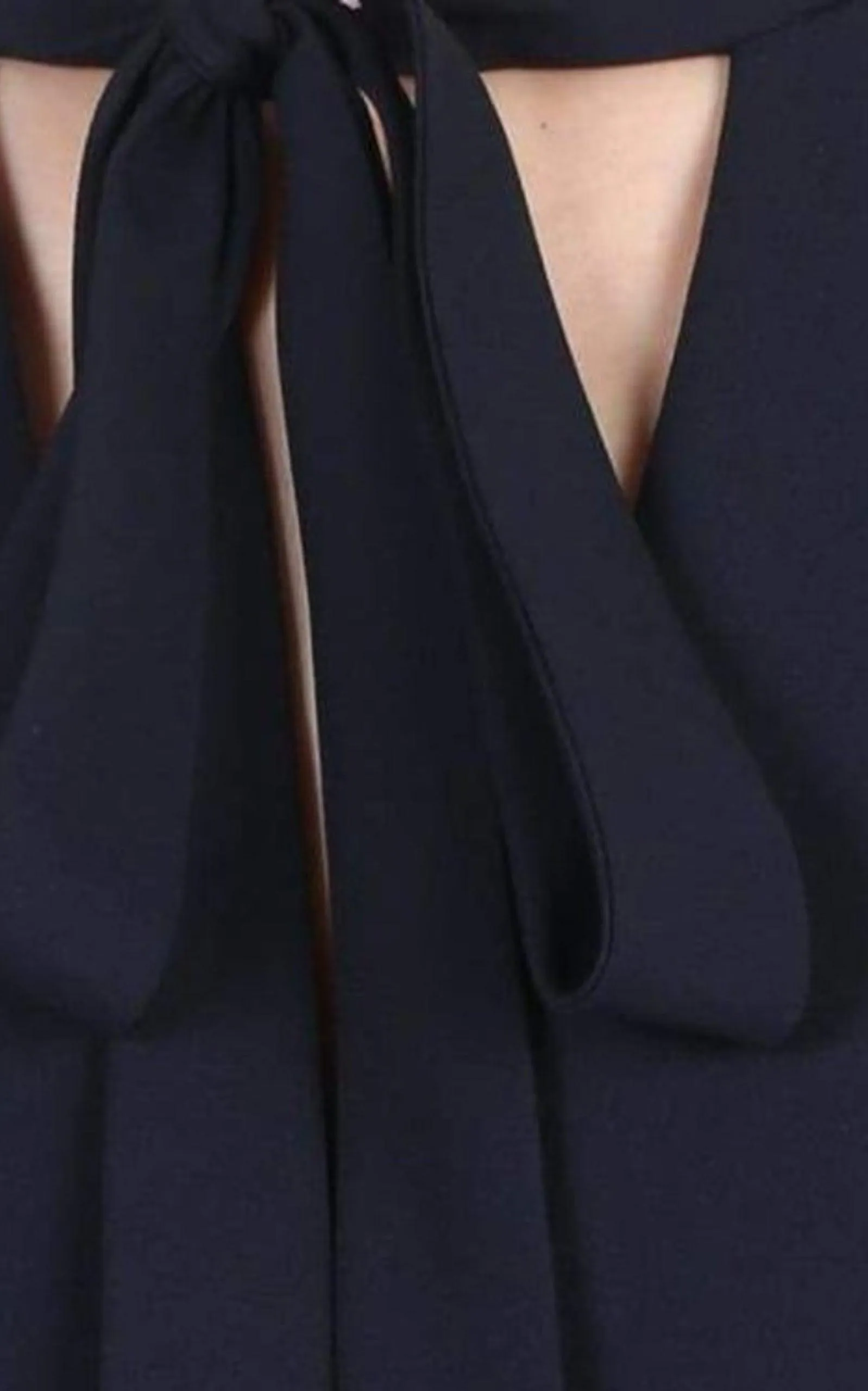 Neck Tie Shift Black Dress sold by Runaway Catalog product image thumbnail 5