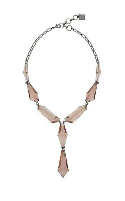 Asymmetric Stone Chain Necklace sold by Runaway Catalog