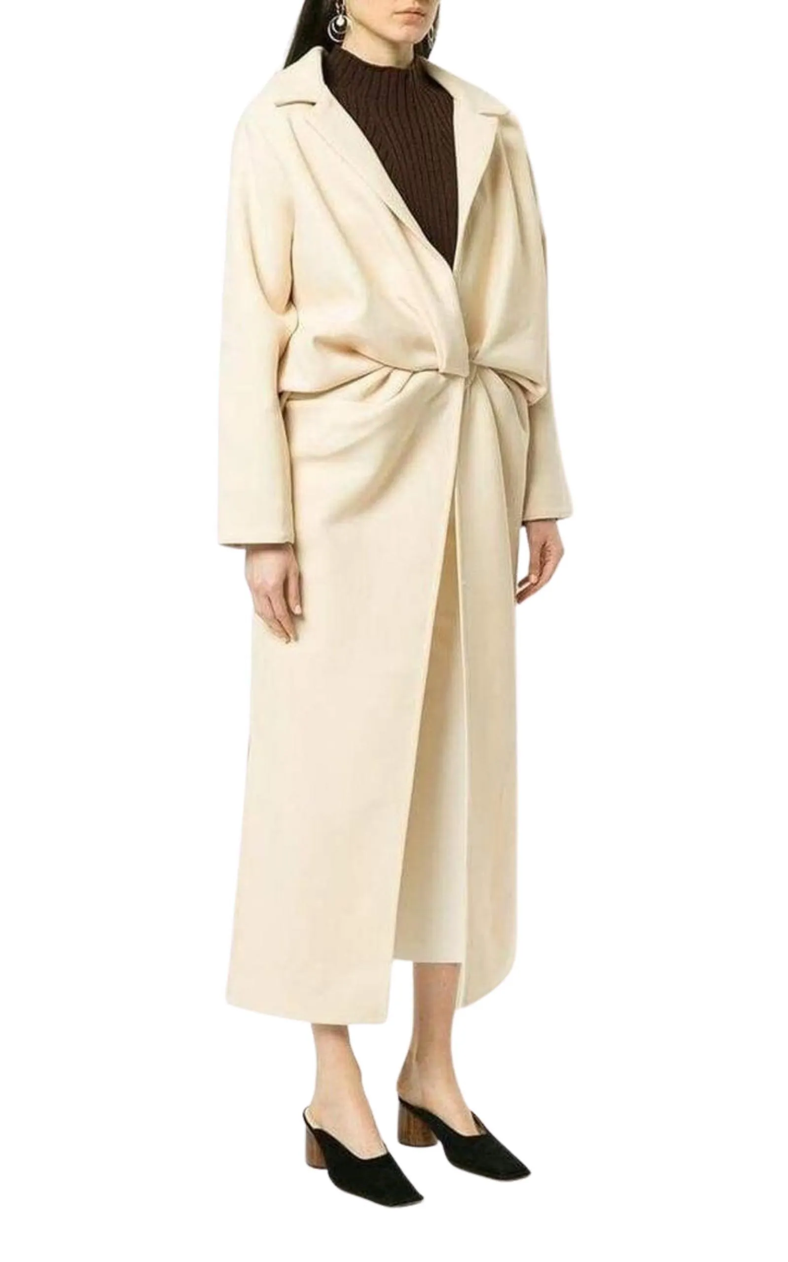 Wrap Front Long Coat sold by Runaway Catalog product image thumbnail 2
