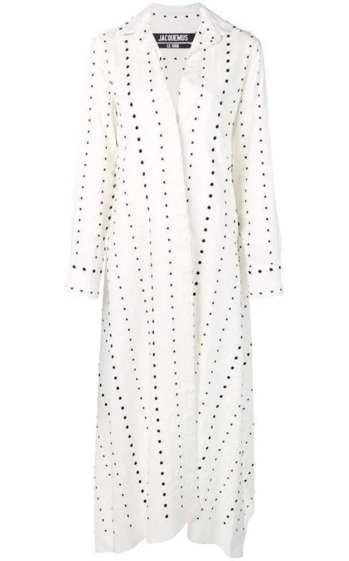 La Djellaba Dot Maxi Dress made by Jacquemus