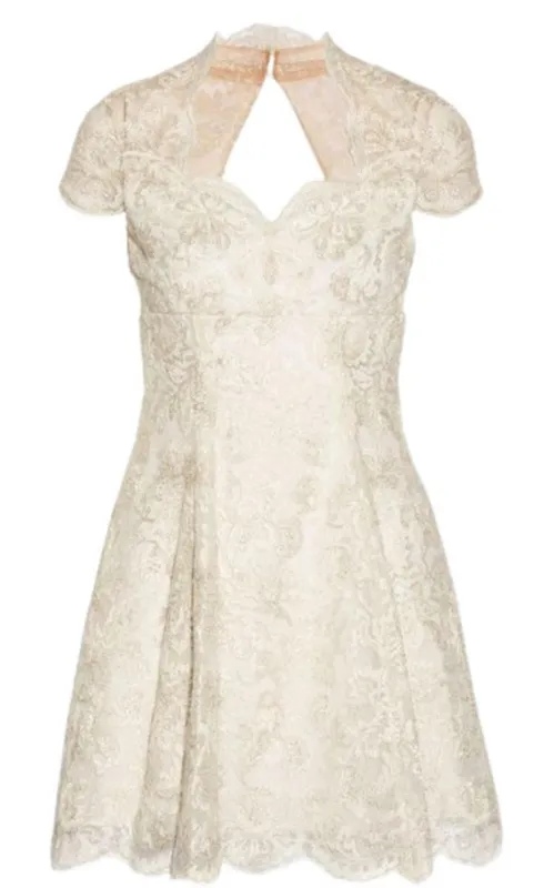 Metallic Lace Cap Sleeve Dress made by Runaway Catalog