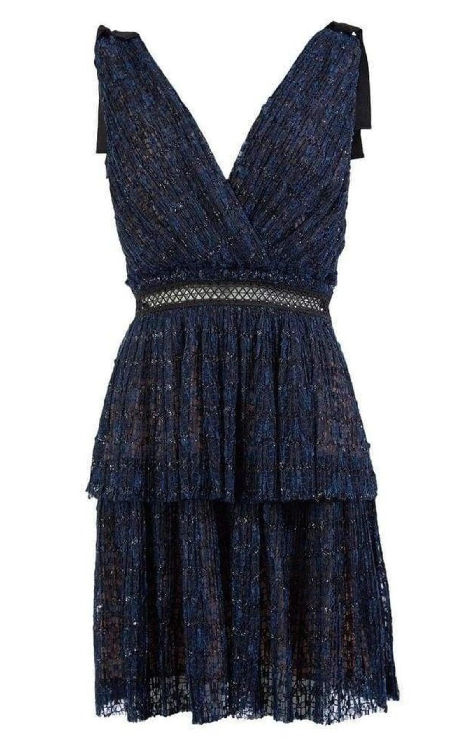 Navy Metallic Pattern Dress sold by Runaway Catalog