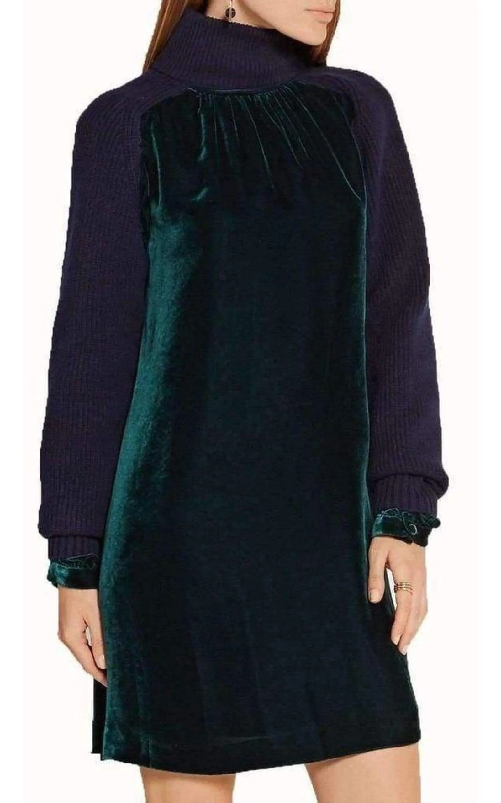 Wool Velvet Panelled Dress sold by Runaway Catalog product image thumbnail 4