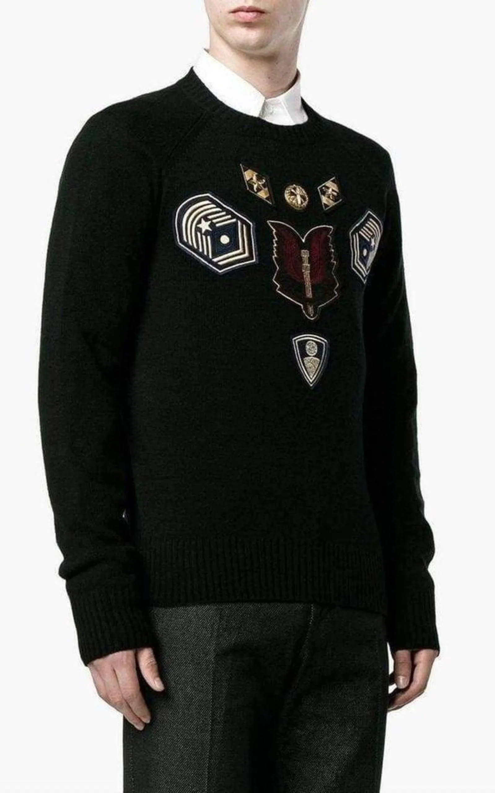 Embroidered Master Patch Cashmere Sweater sold by Runaway Catalog product image thumbnail 3