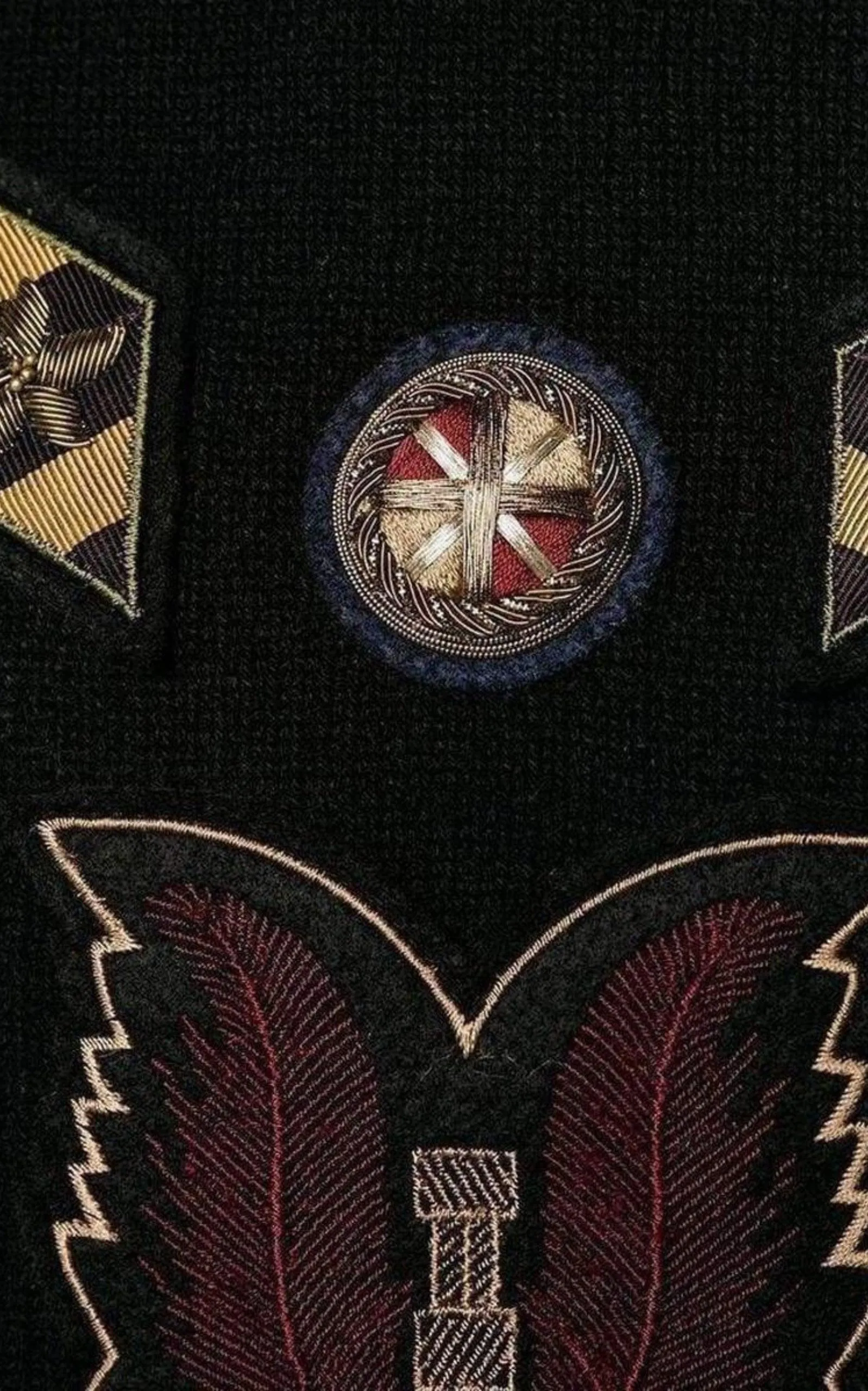 Embroidered Master Patch Cashmere Sweater sold by Runaway Catalog product image thumbnail 5