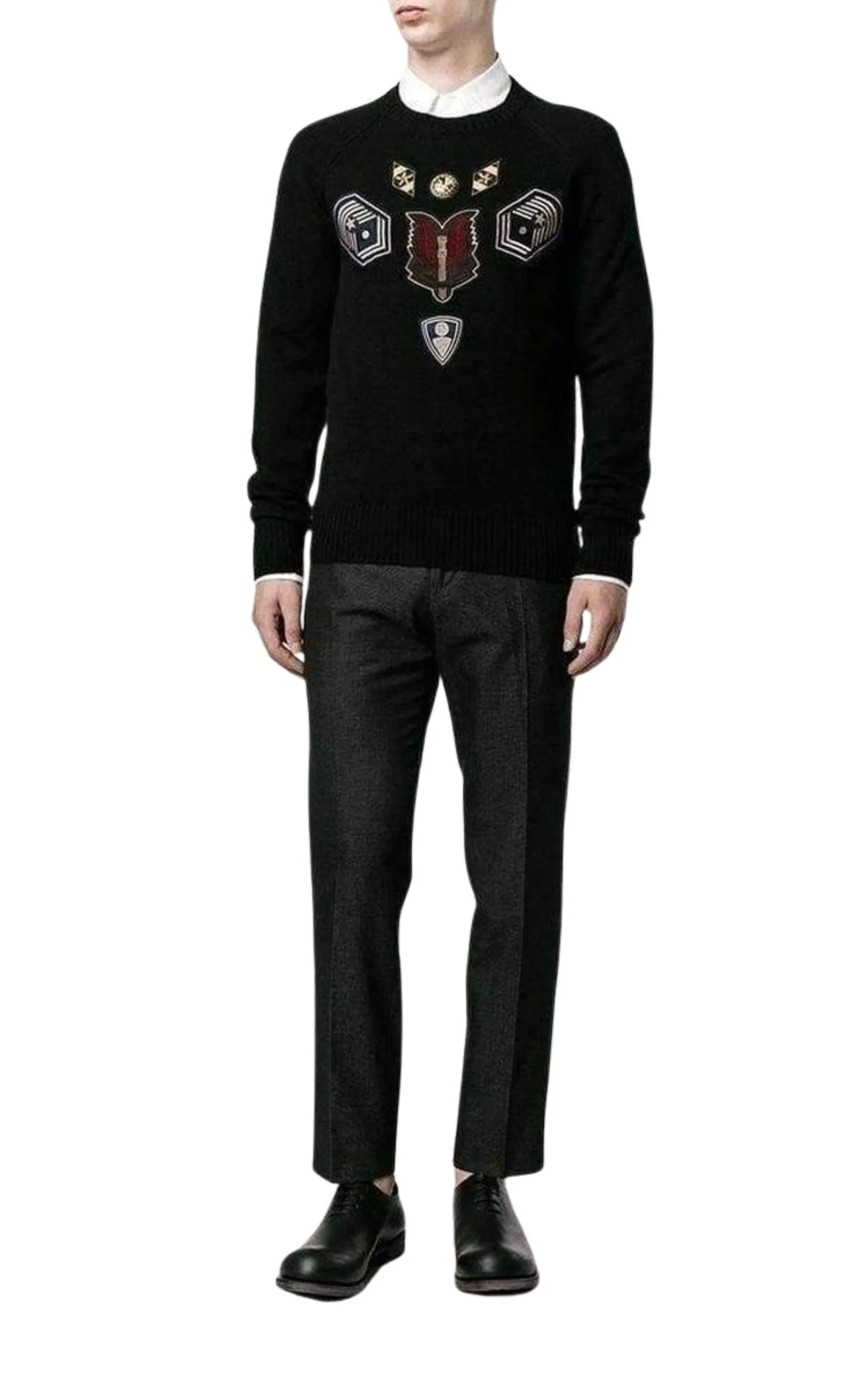 Embroidered Master Patch Cashmere Sweater sold by Runaway Catalog product image thumbnail 2