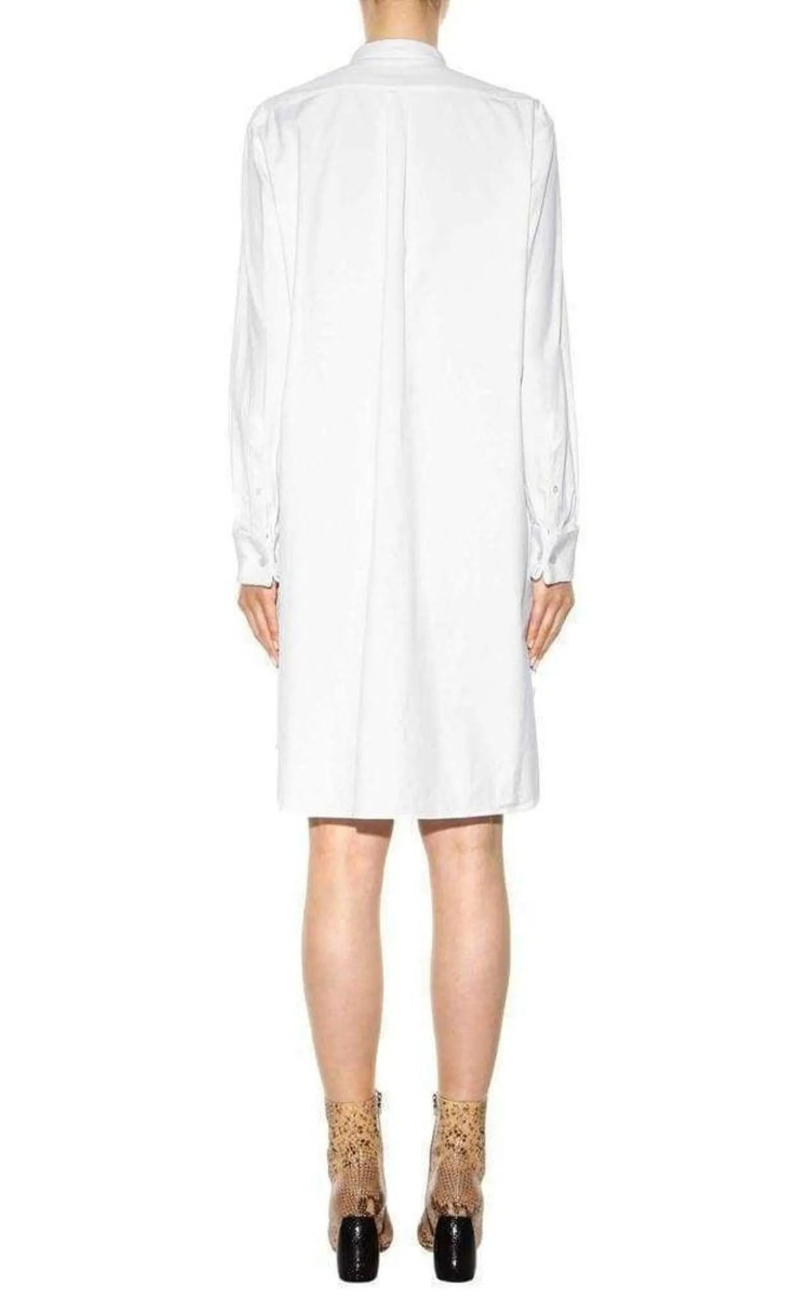 White Cotton Shirt Dress sold by Runaway Catalog product image thumbnail 3